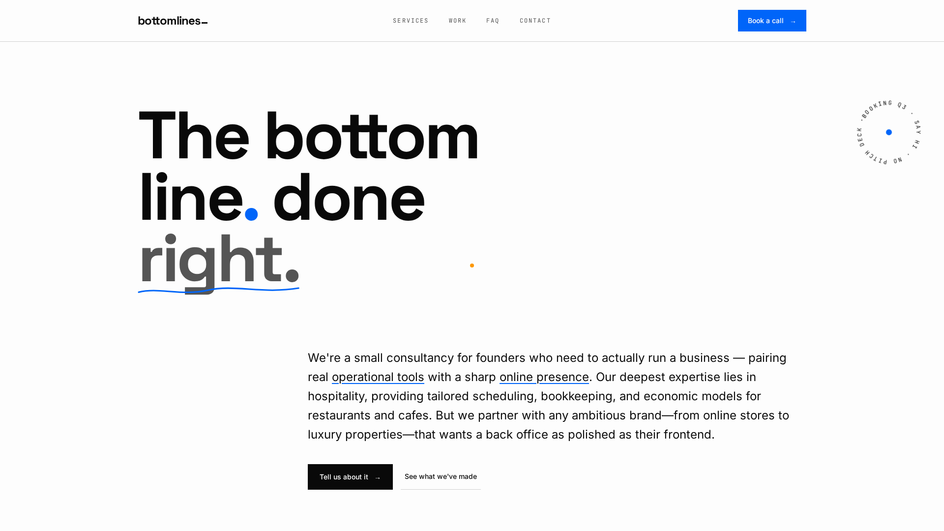 Bottomlines logo