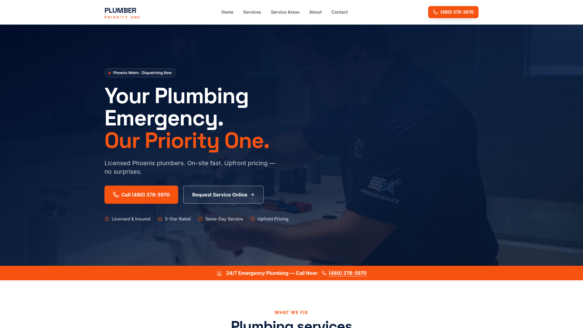Plumber Priority One Of Phoenix in Phoenix