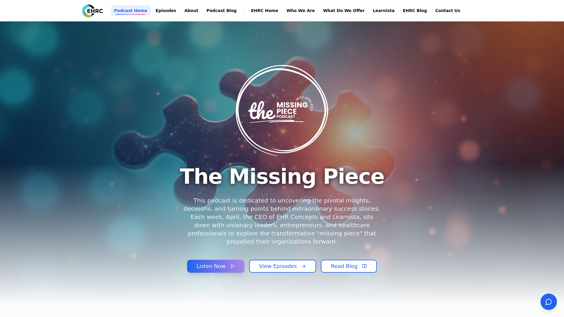 The Missing Piece Podcast with April Reed | EHR Concepts