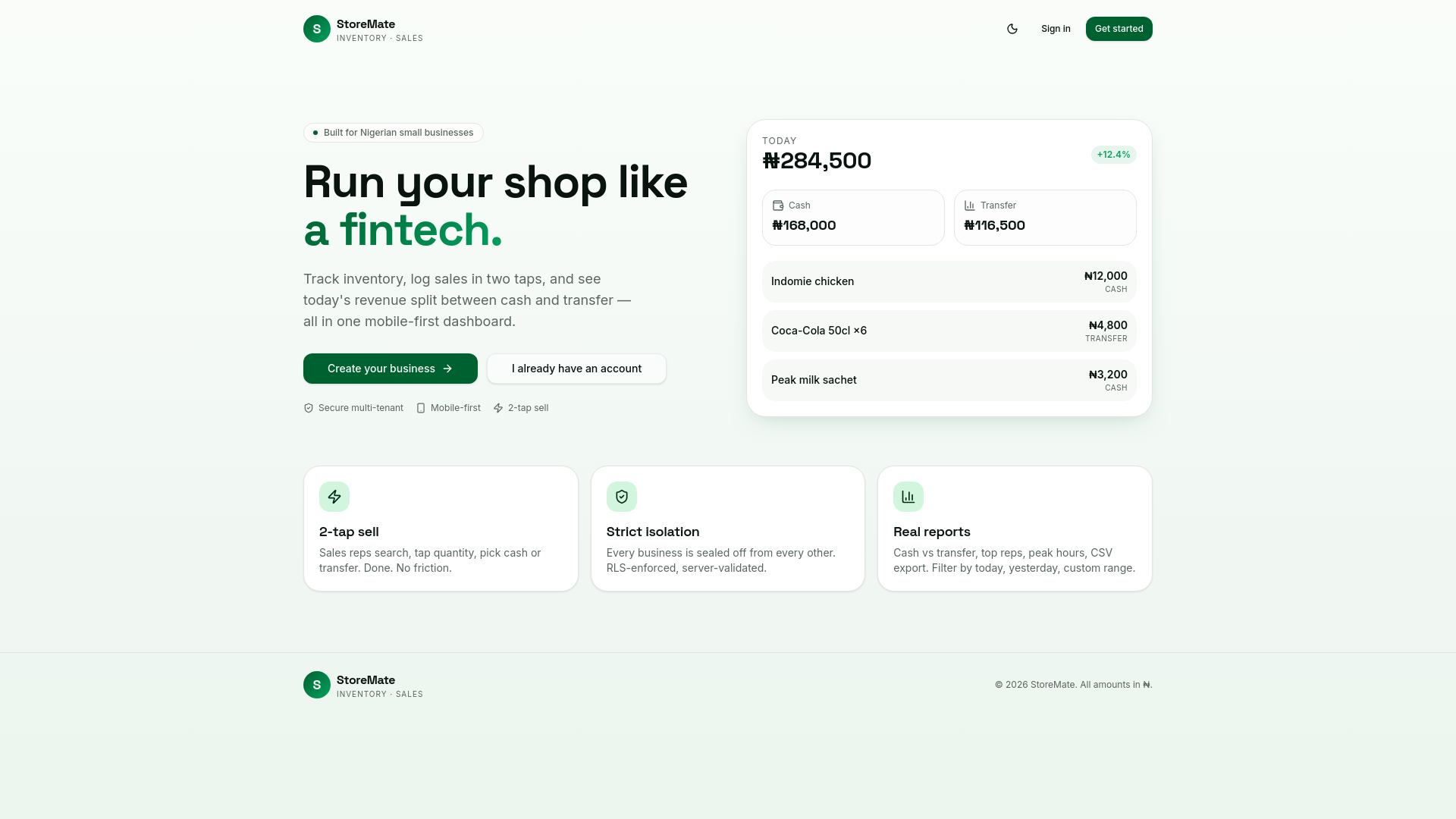 Storemate StoreMate — Inventory & Sales for Small Businesses