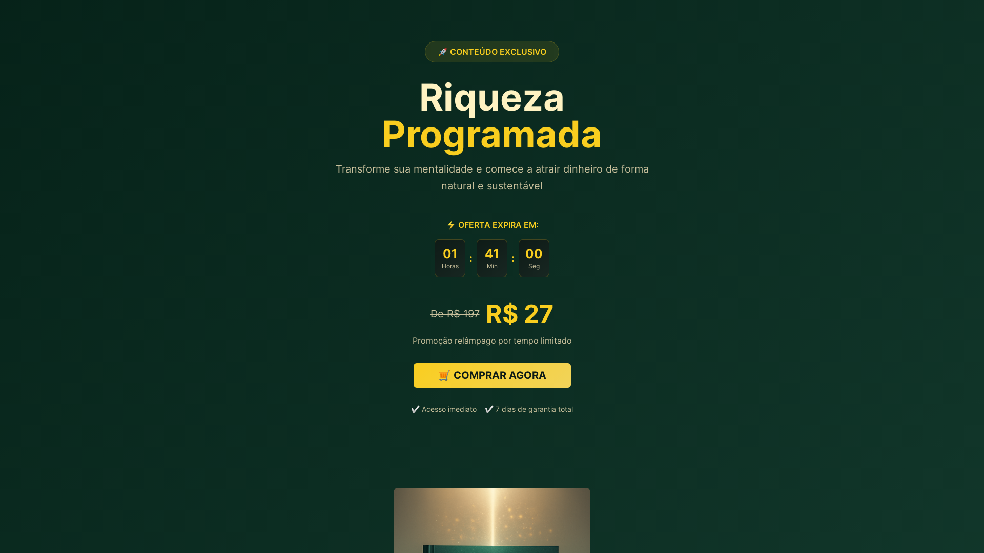 Riqueza Programada: Mudando sua mentalidade para atrair dinheiro naturalmente