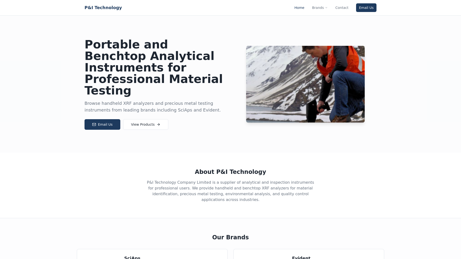 Pro Pi Analyzer P&I Technology | XRF Analyzers & Analytical Instruments