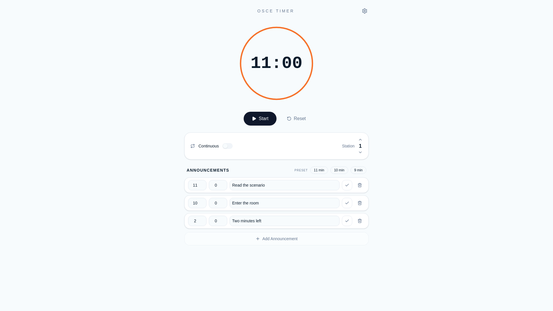 Timer Osce OSCE Timer — Station Timer with Announcements