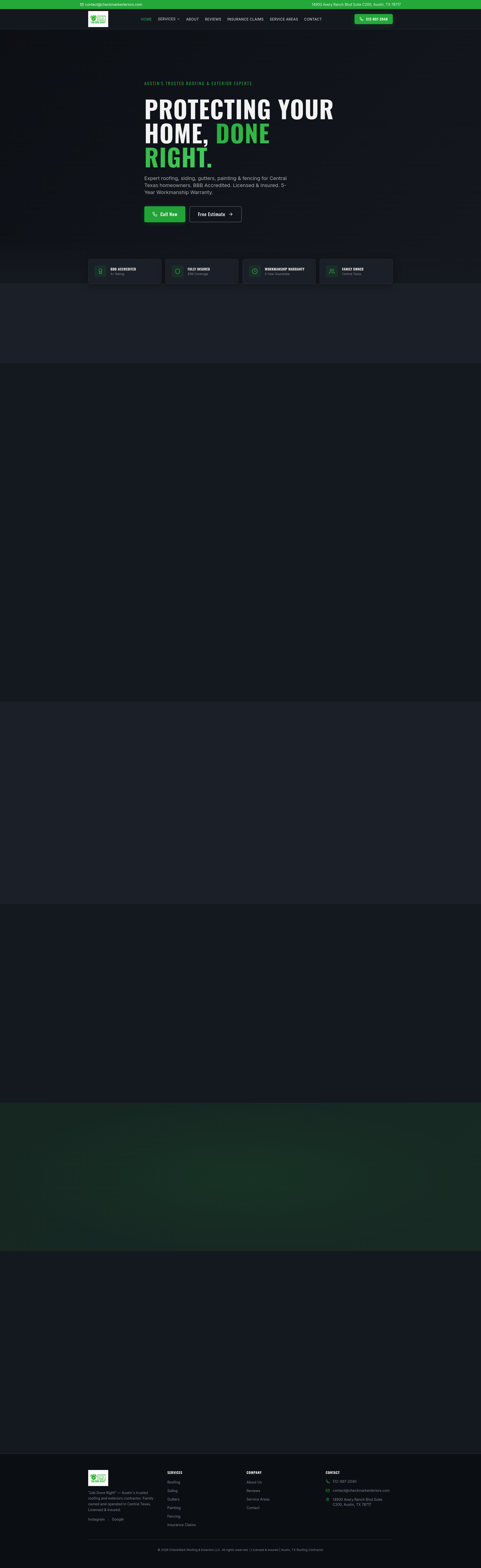 CheckMark Roofing and Exteriors