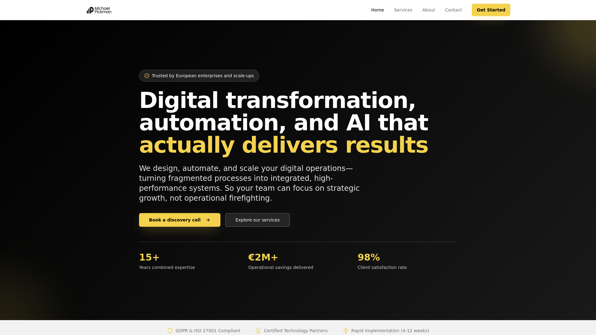 Michael Pickman - Digital Transformation, Automation & AI