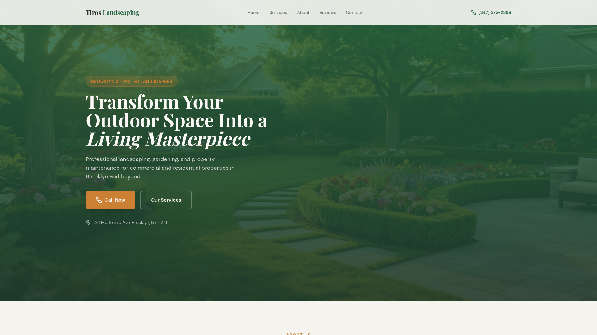 TIROS LANDSCAPING CORP logo