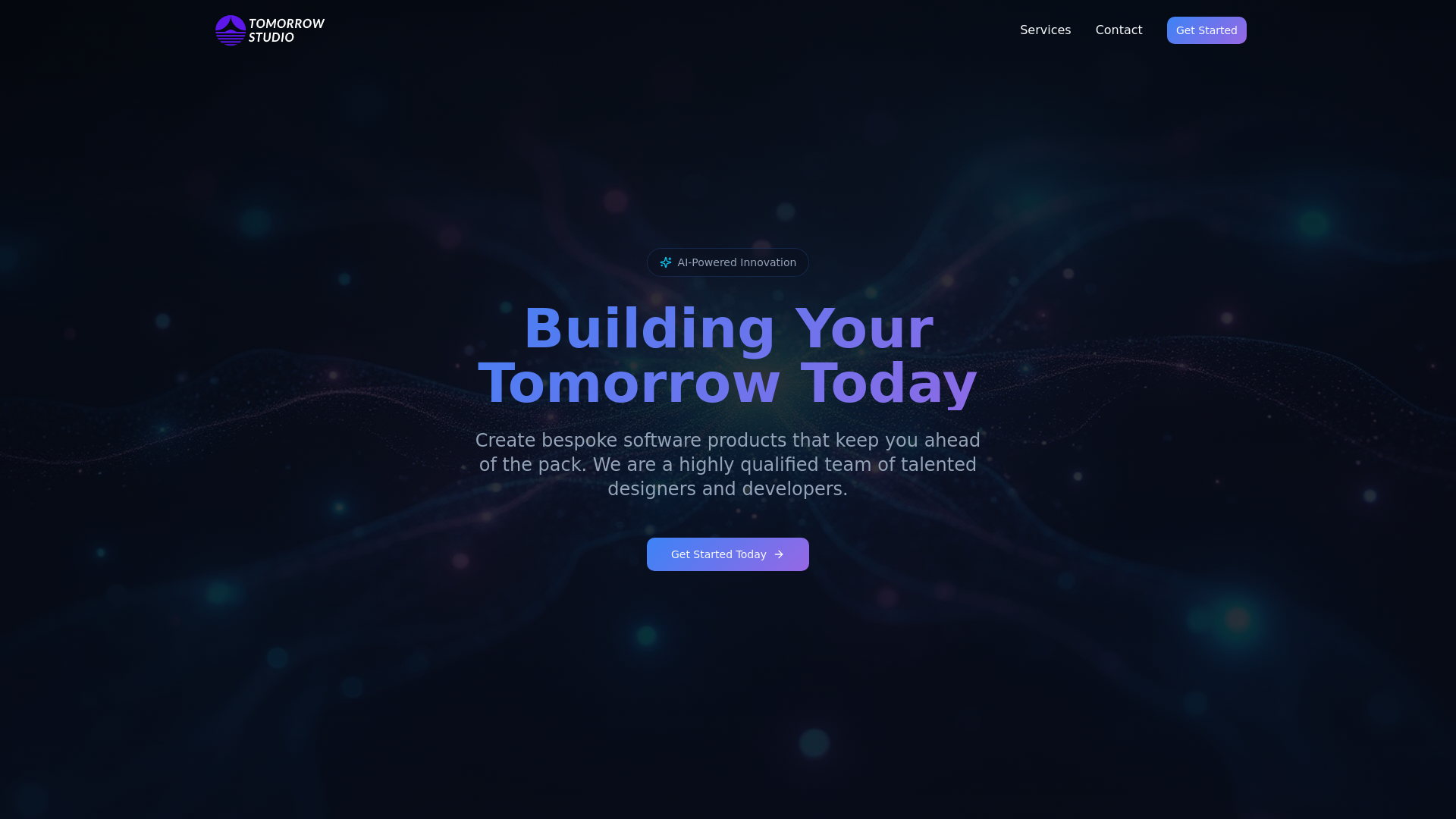 Tomorrow Studio | AI-Powered Bespoke Software Development