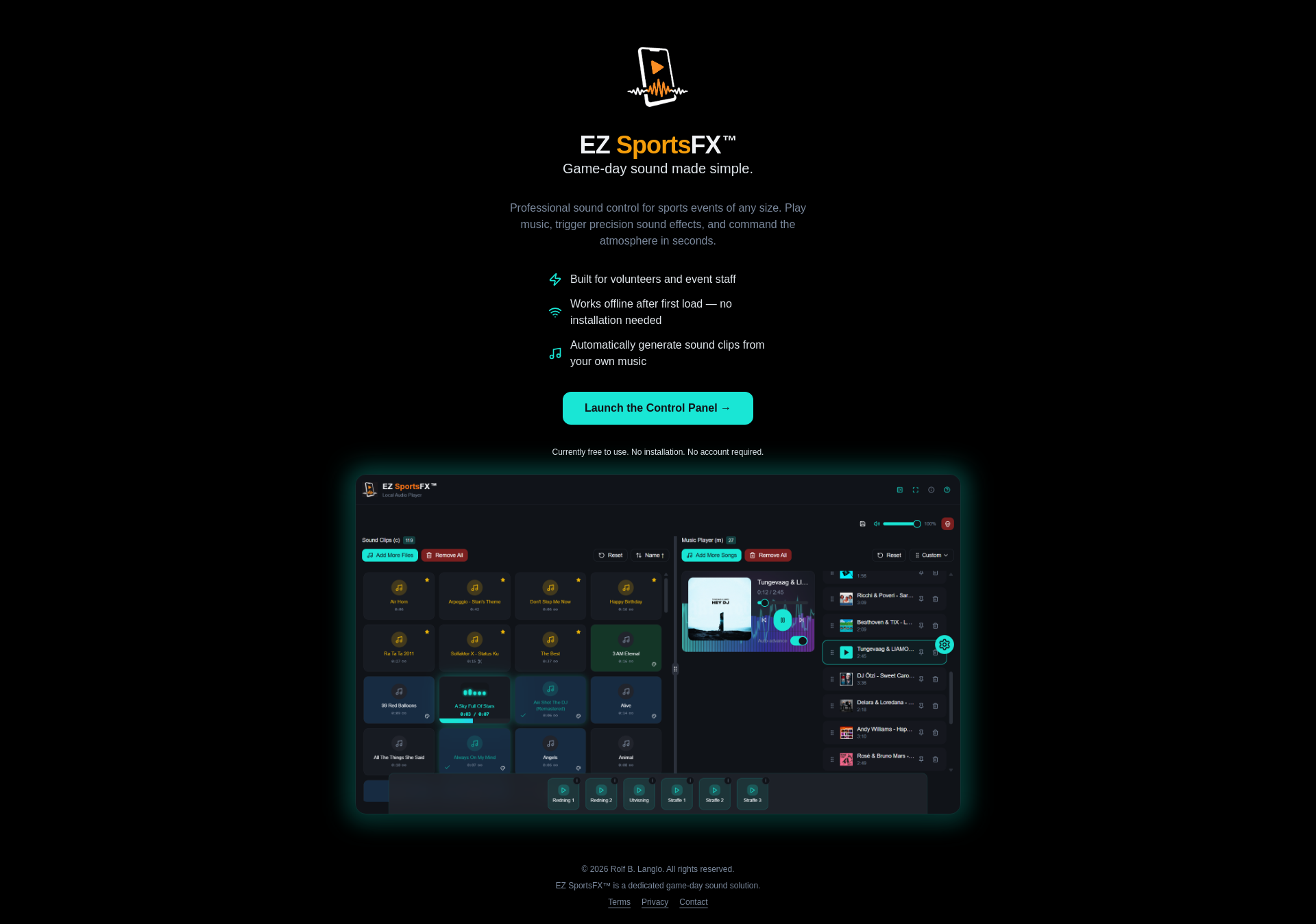 EZ SportsFX Screenshot