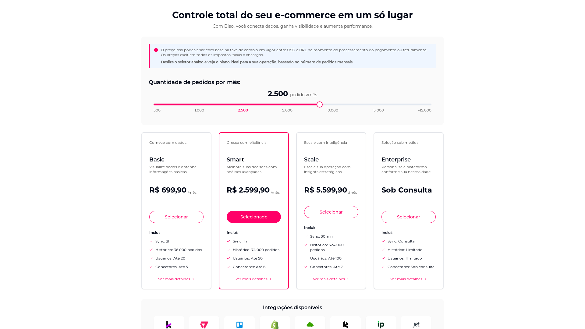 Modern Pricing Calculator Platform