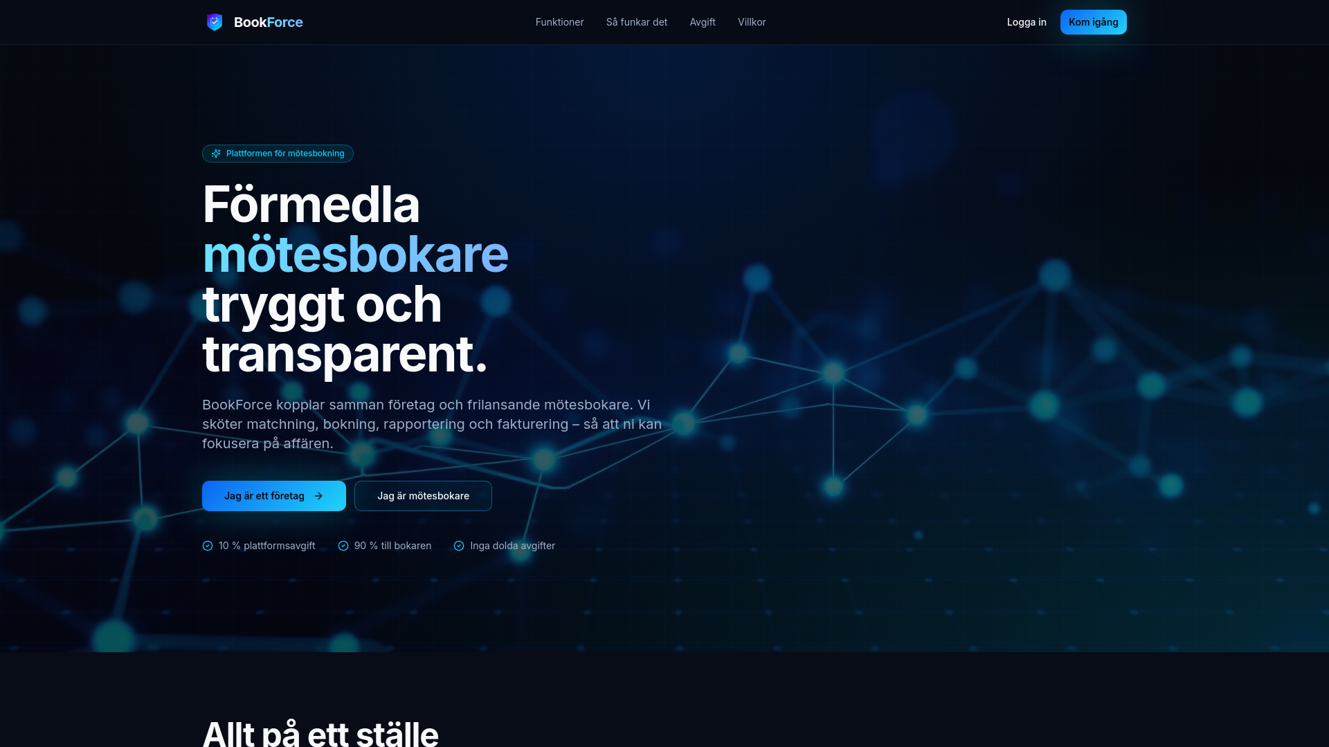 BookForce – Plattformen för mötesbokare och företag