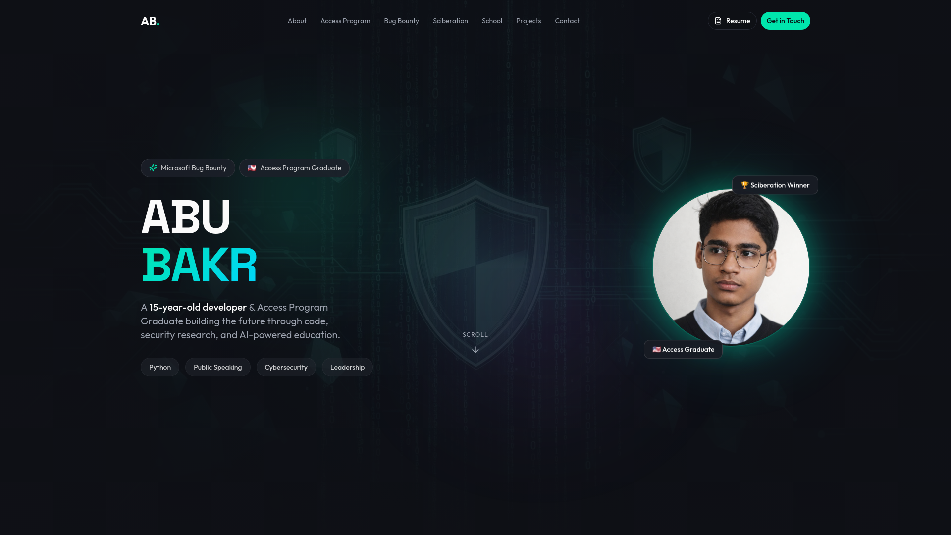 Abu Bakr | Python Developer & Cybersecurity Enthusiast