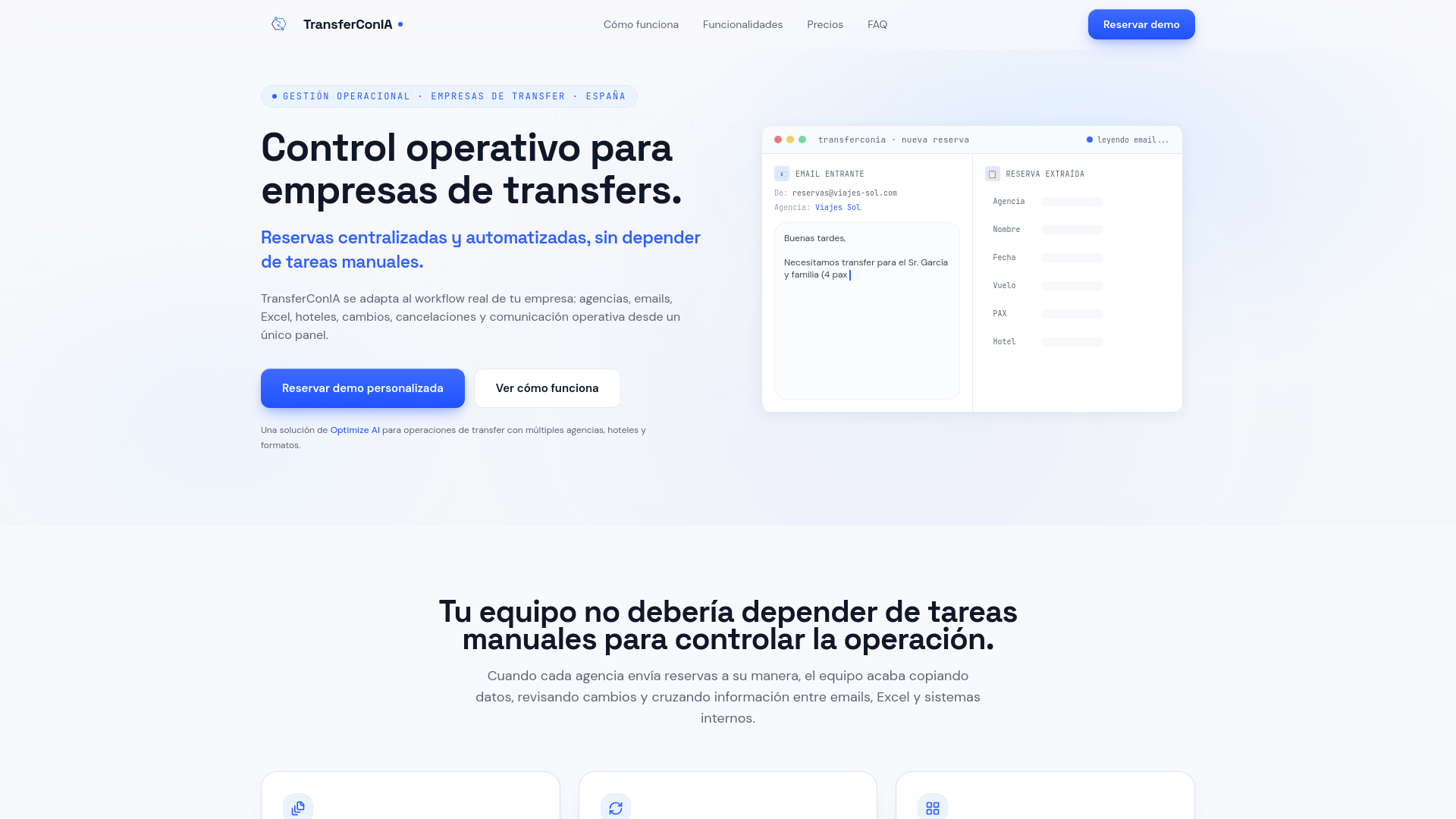TransferConIA — 官网预览图
