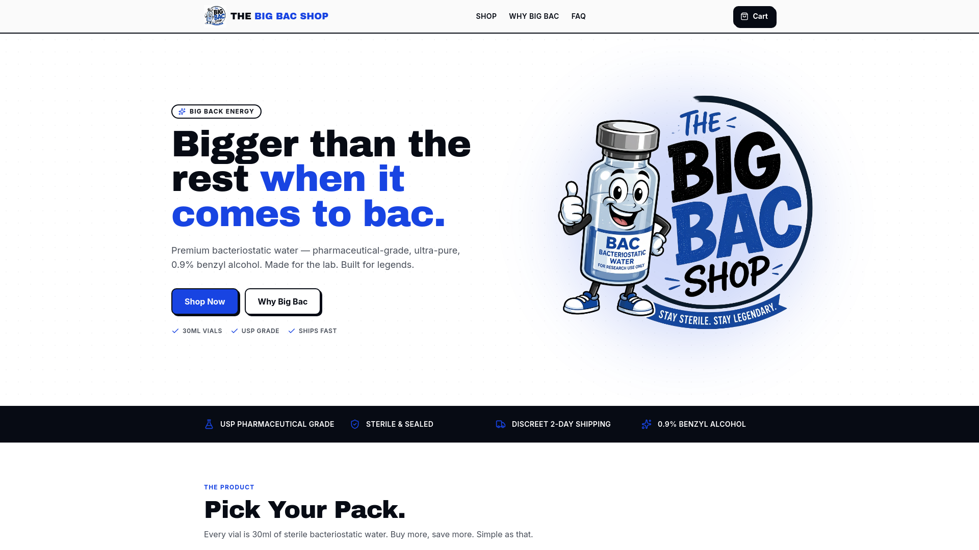 Bacteriostatic Water — USP Grade