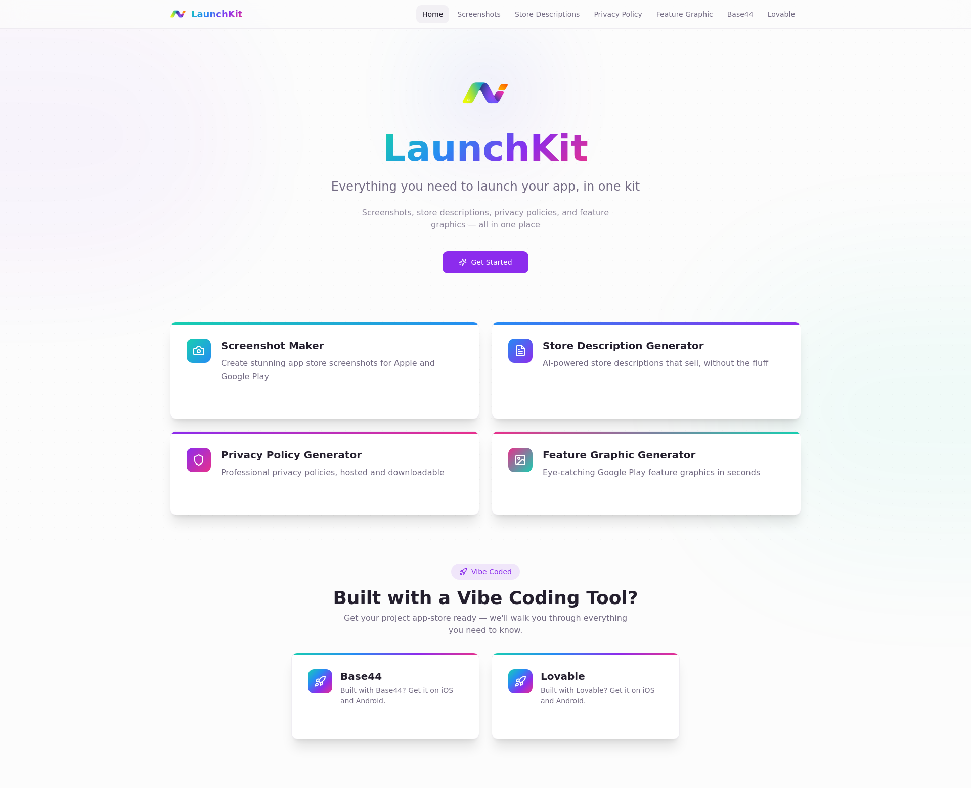 Feature Graphic — LaunchKit