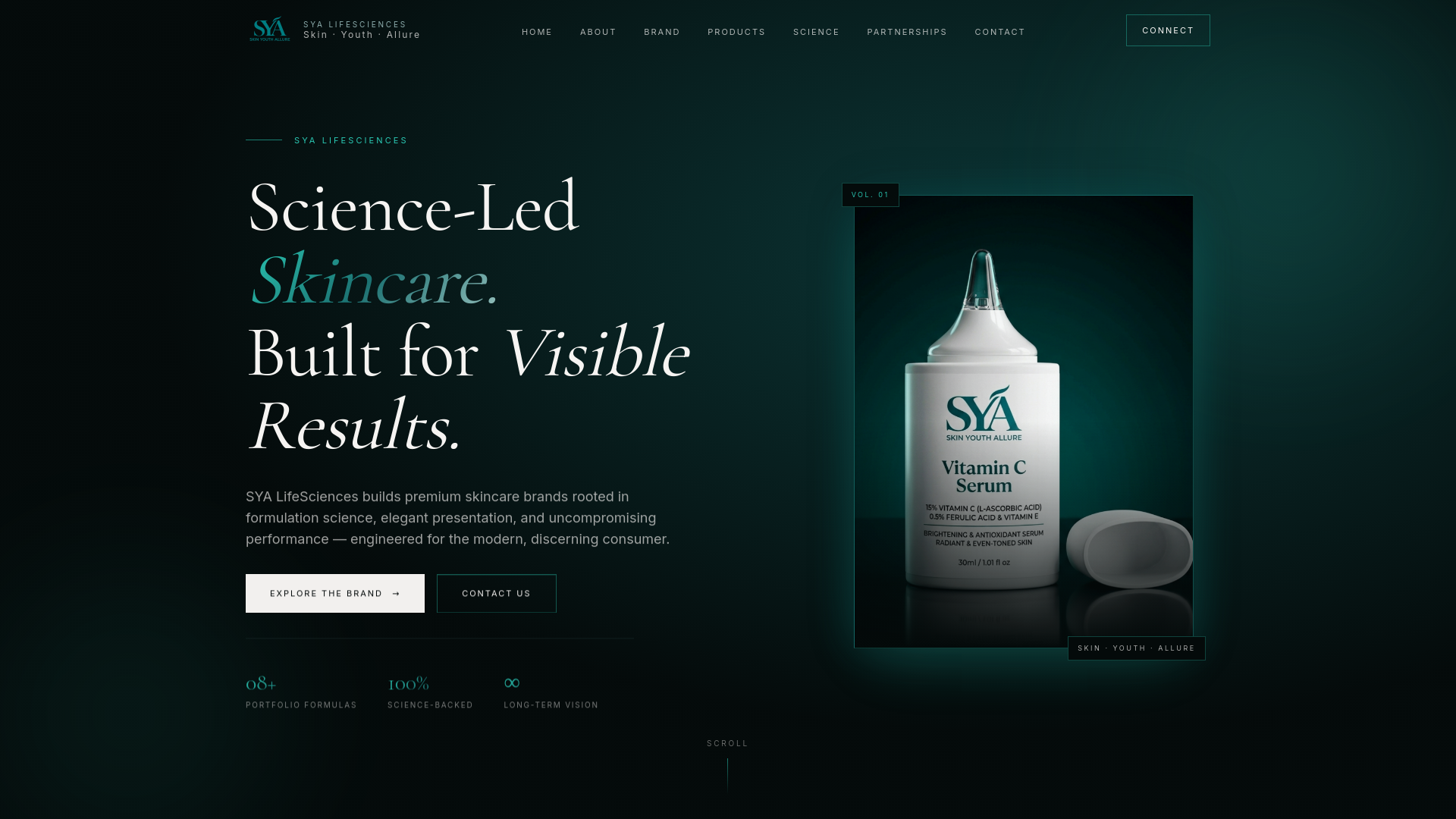 SYA LifeSciences — Science-Led Skincare Built for Visible Results
