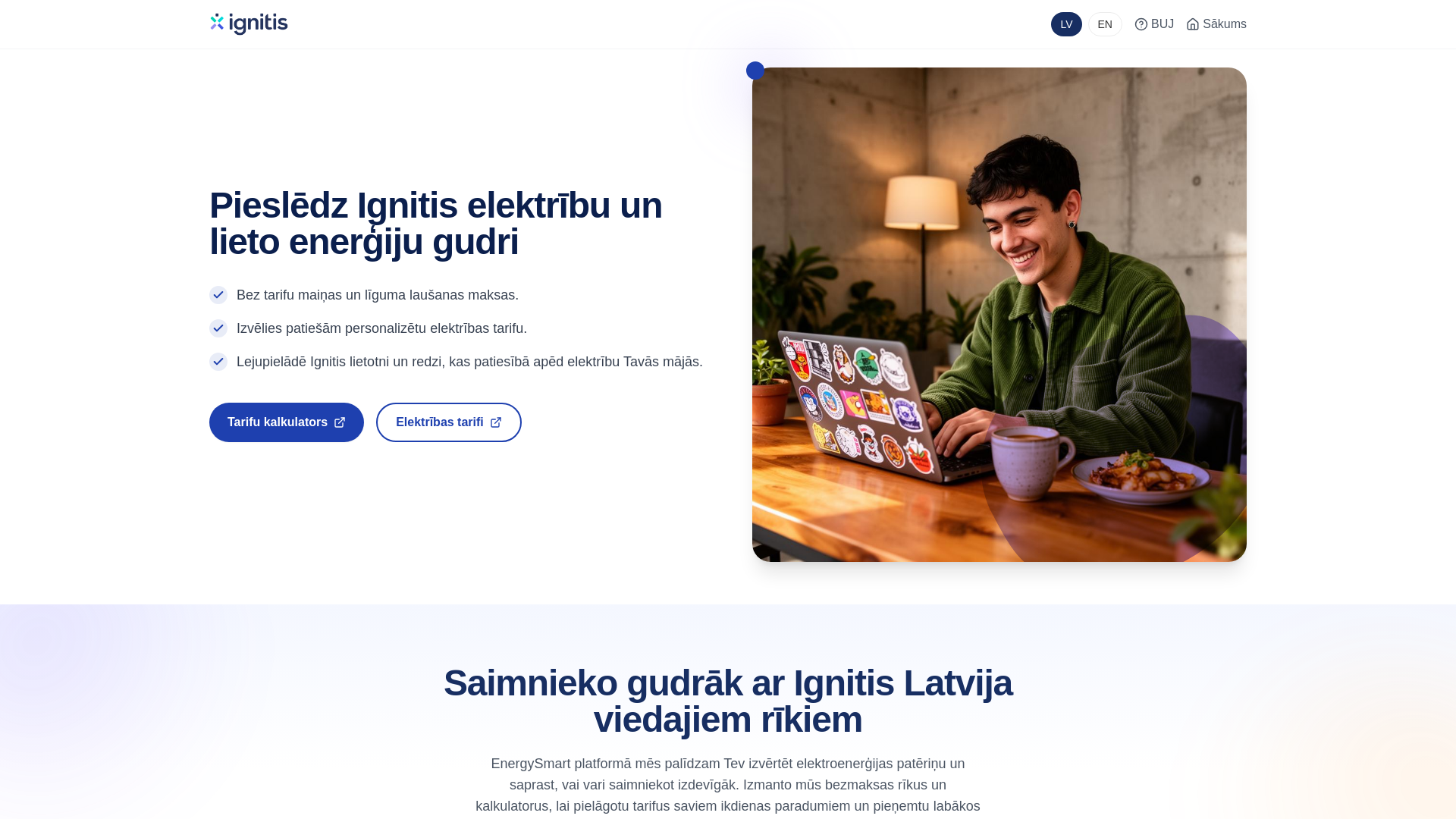 Ignitis Smart Pielāgots elektrības tarifs | Ignitis