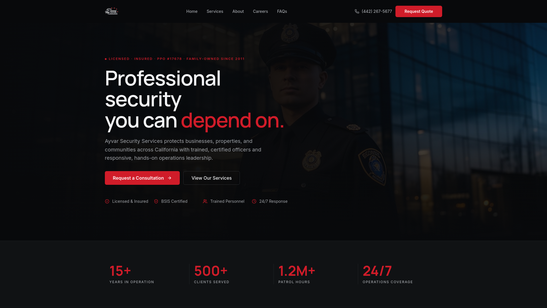 Ayvar Security Services — Professional Security You Can Trust