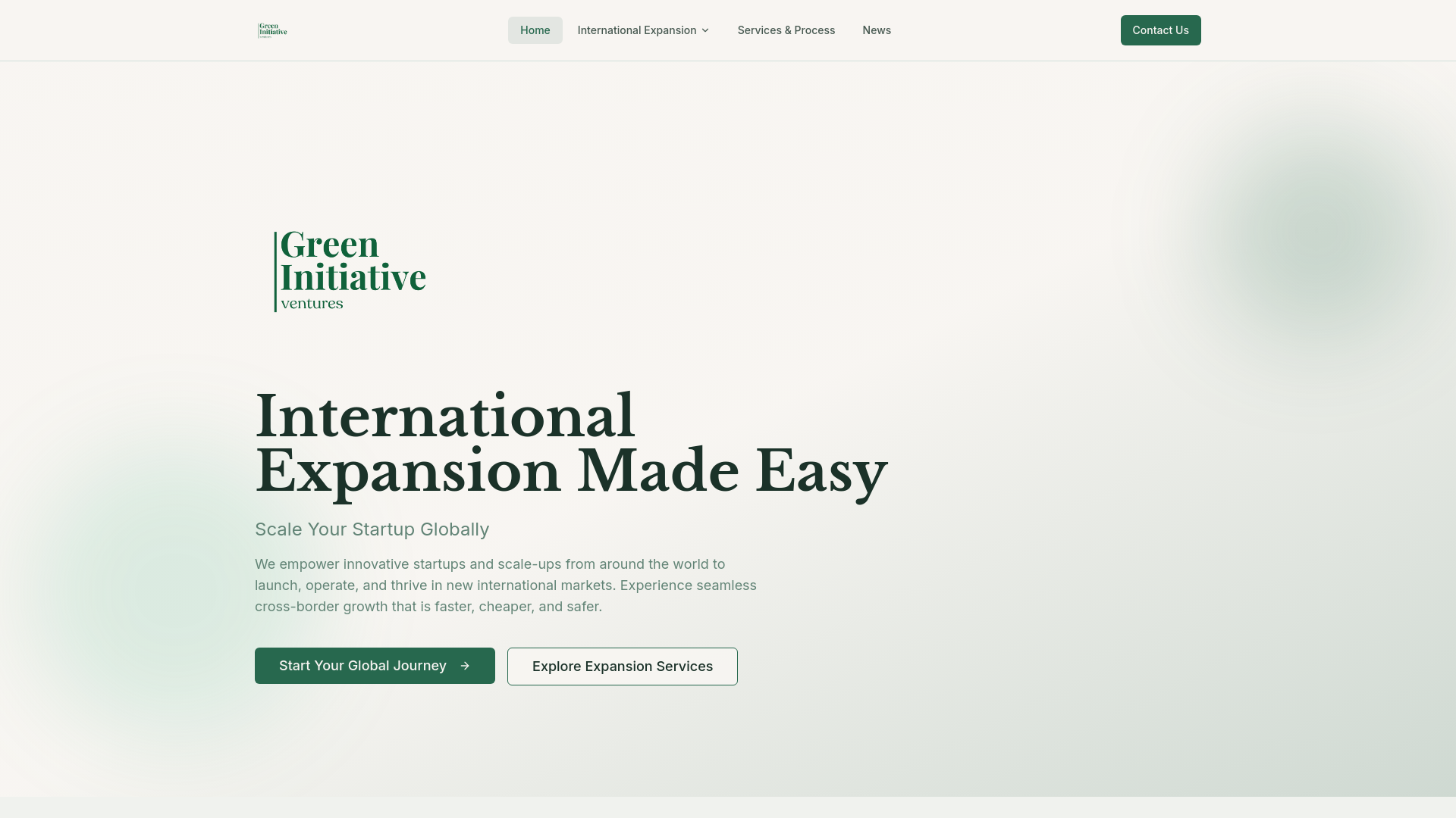 GI Ventures — International Expansion Made Easy | Green Initiative Ventures