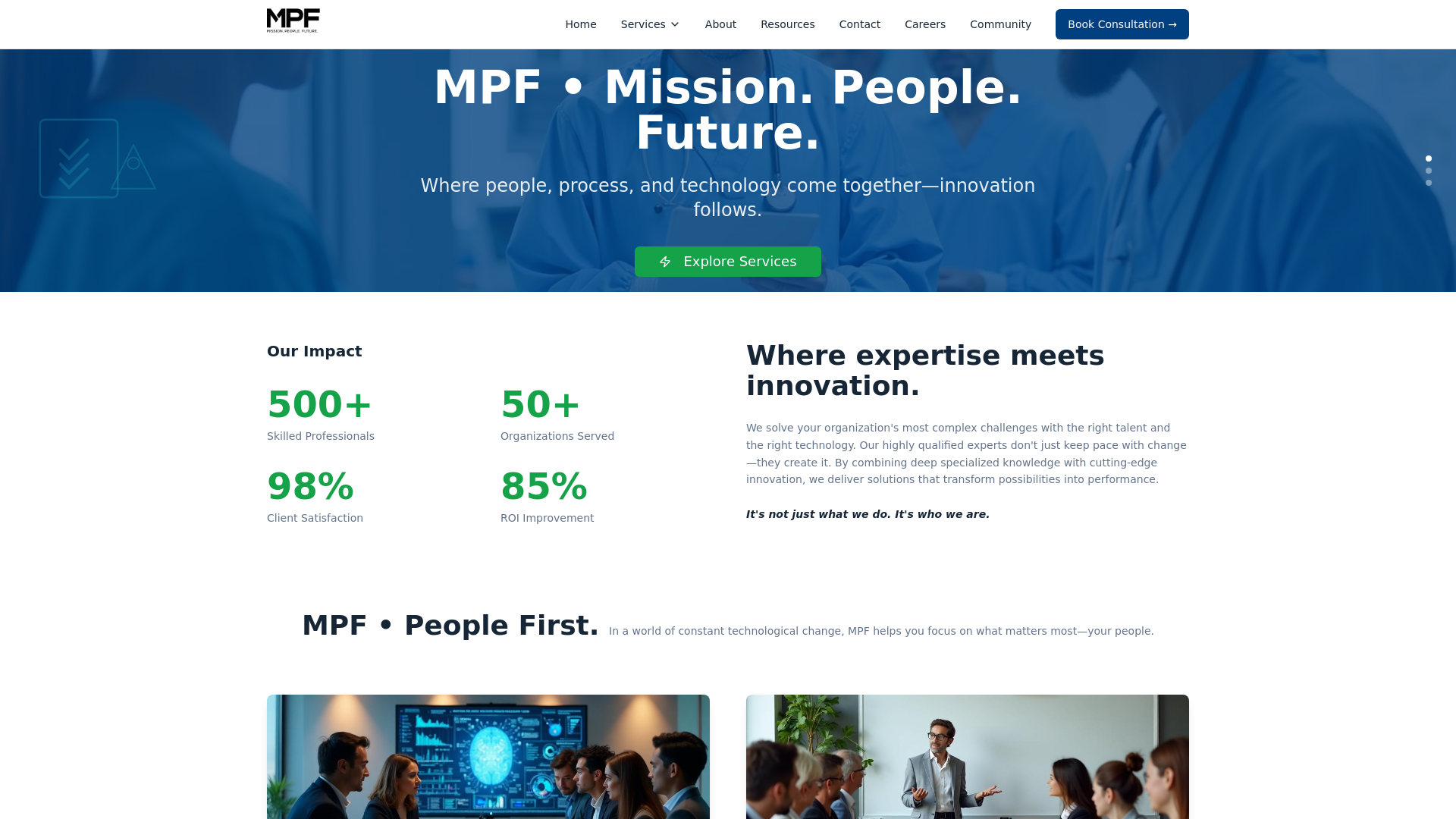 MPF • Mission. People. Future.