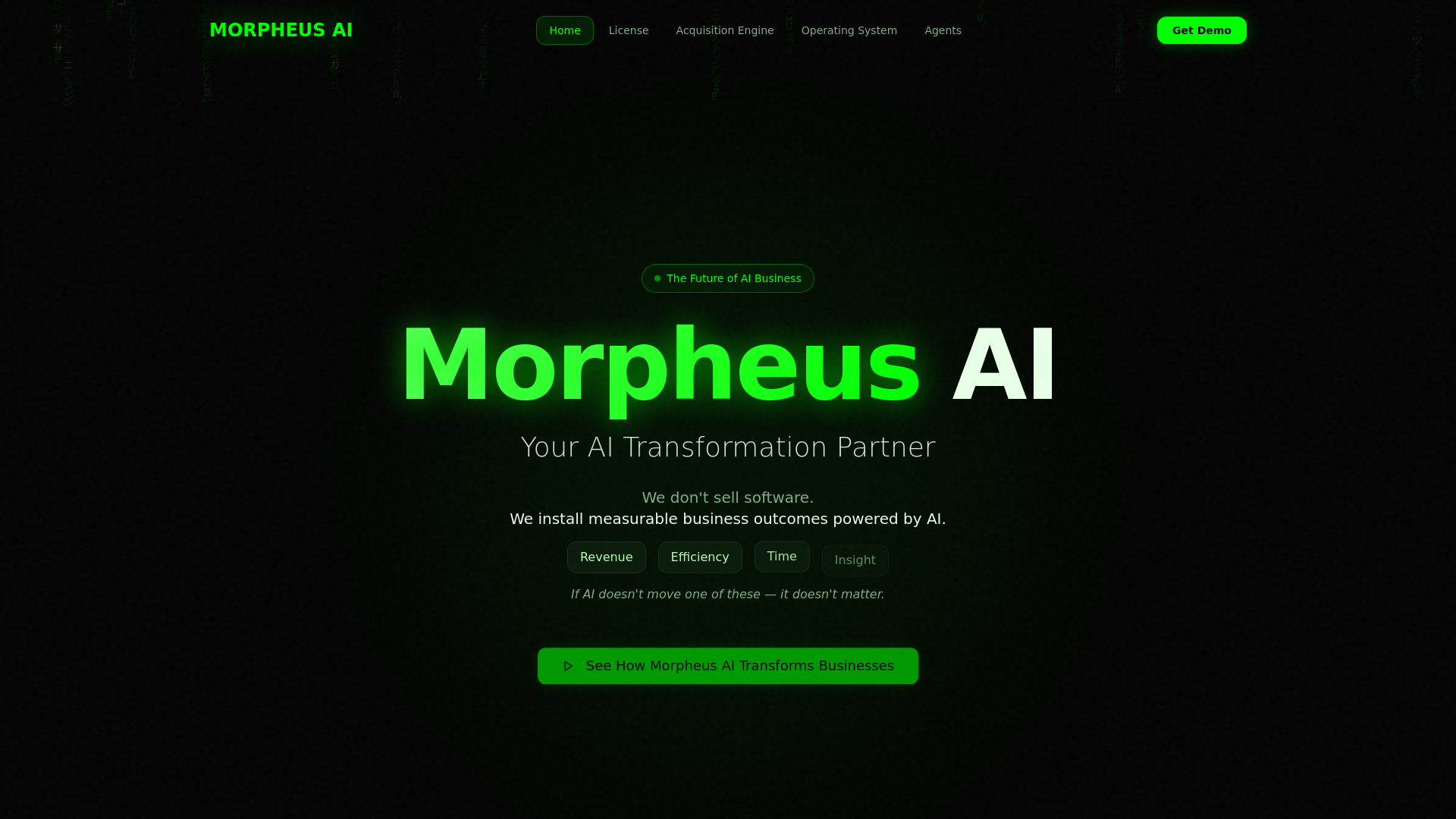 Morpheus AI | Your AI Transformation Partner