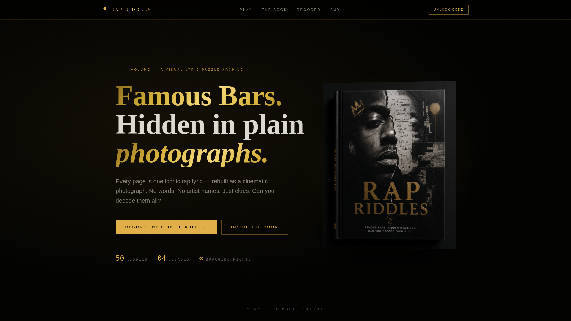 Rap Riddles — Decode the Bars