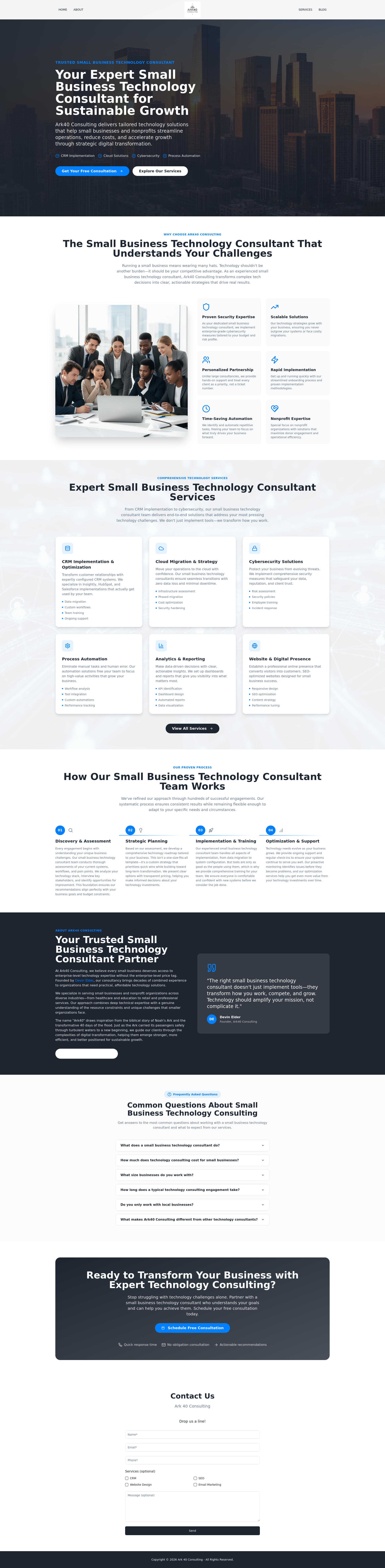 Small Business Technology Consultant | Ark40 Consulting