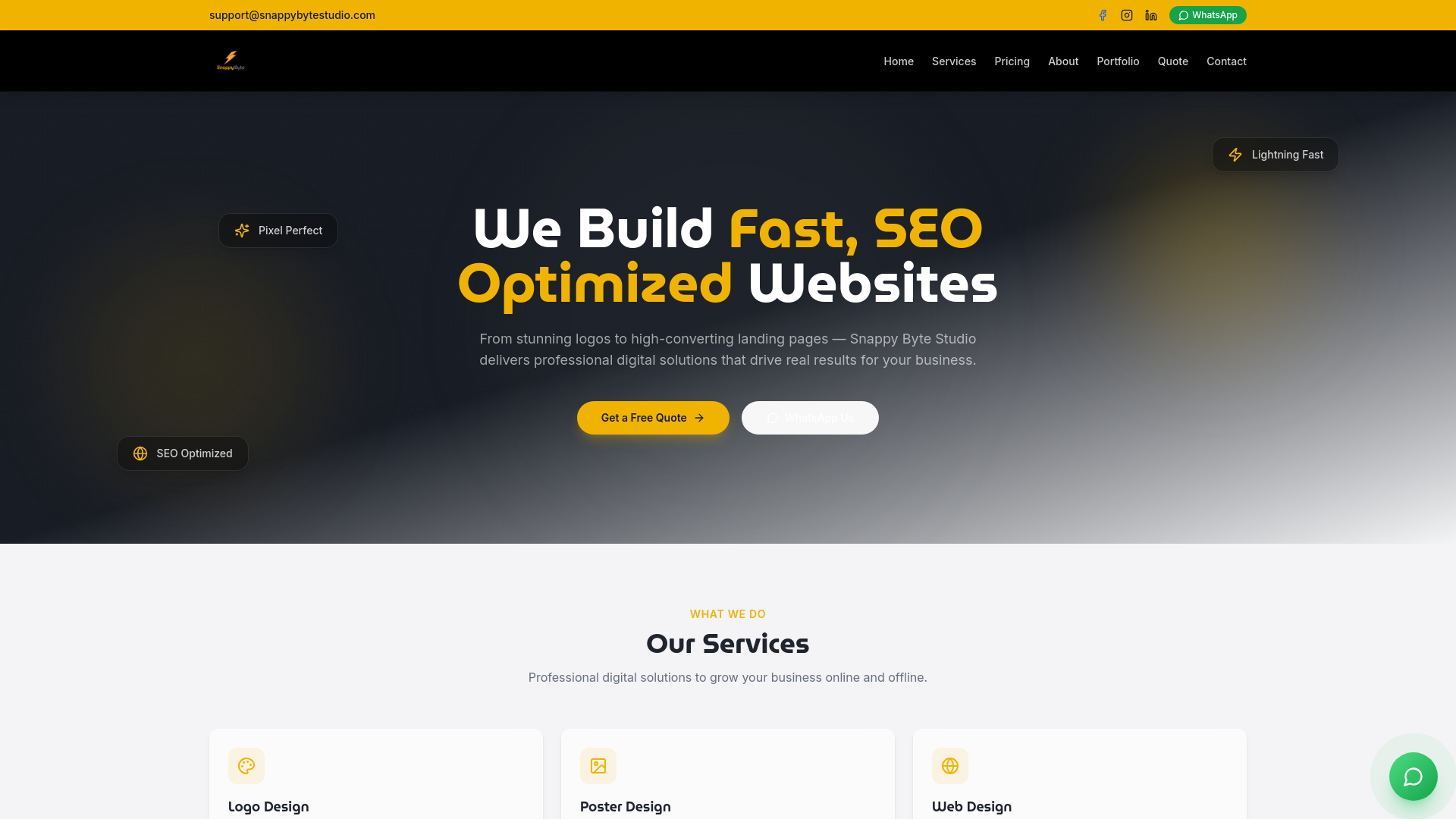 Snappy Byte Studio | Best Web Development Agency South Africa & Worldwide