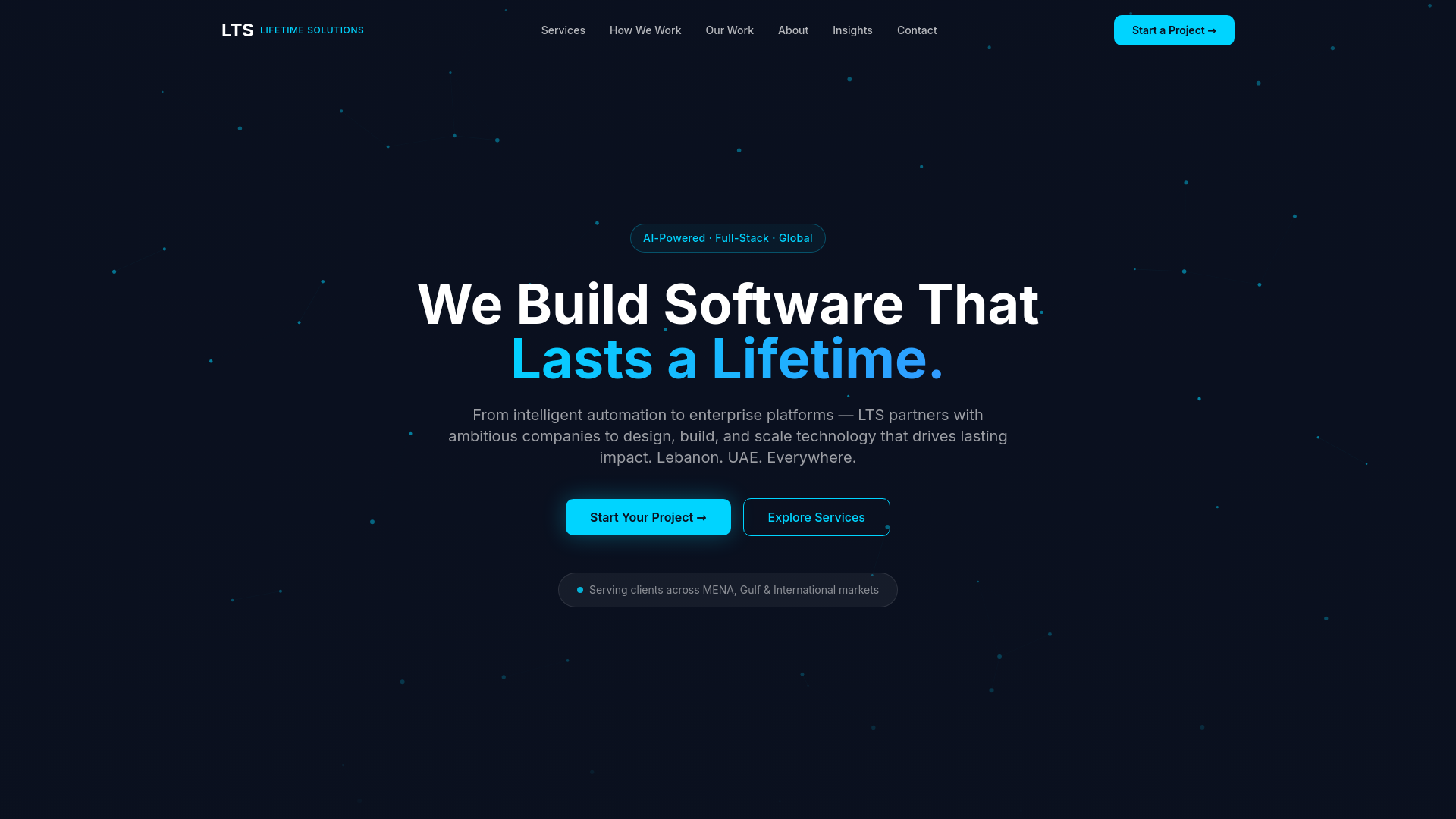 LTS: Lifetime Solutions — AI-Powered Software Development