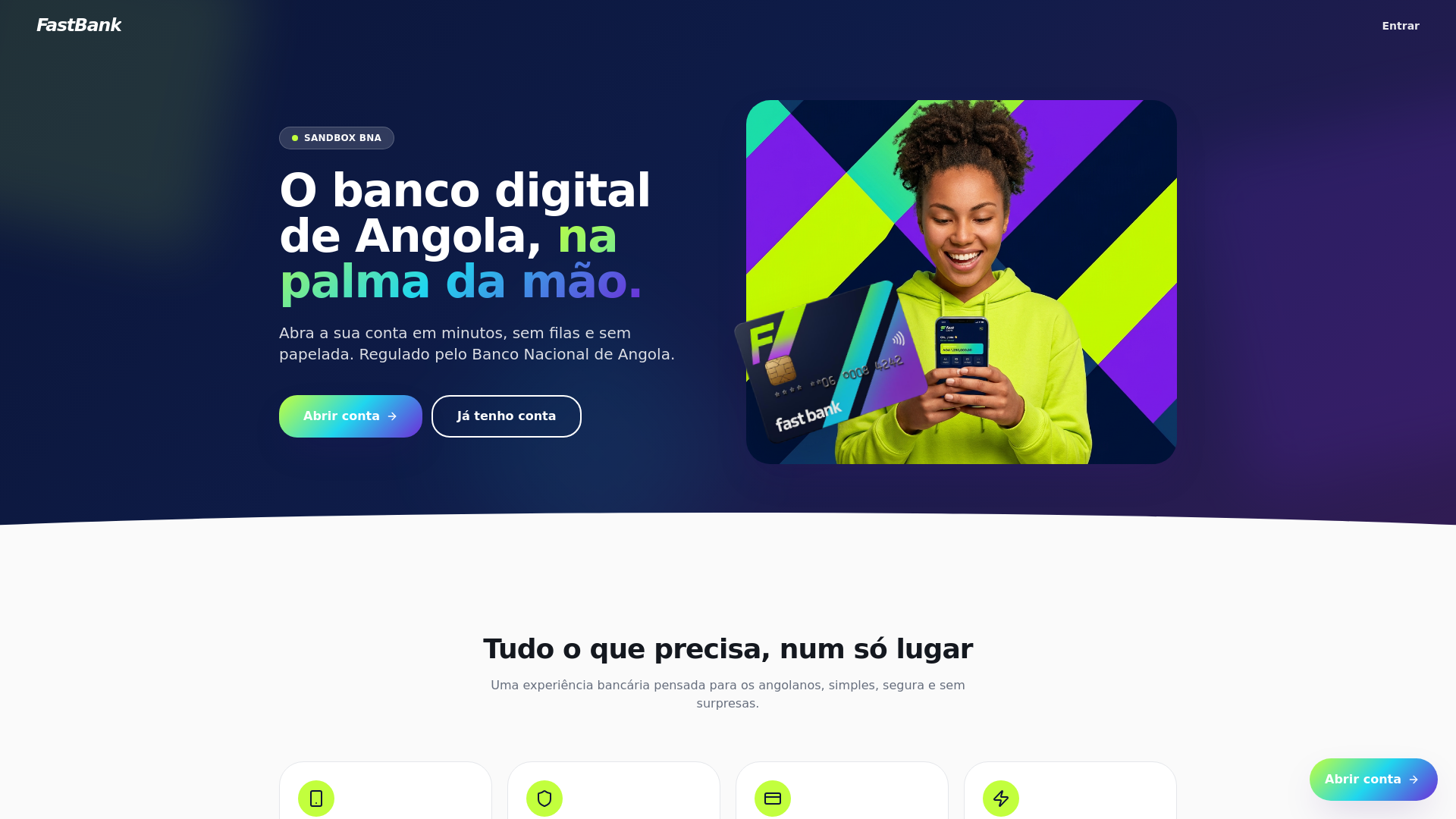 Entrar — FastBank Angola