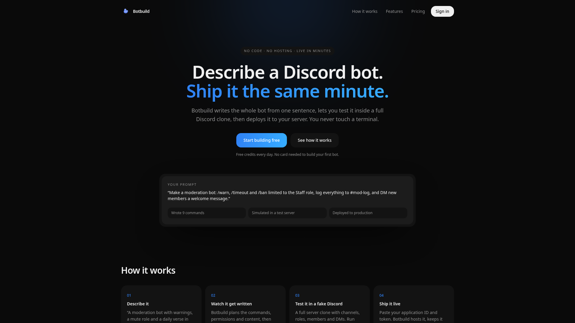 Botbuild — 官网预览图