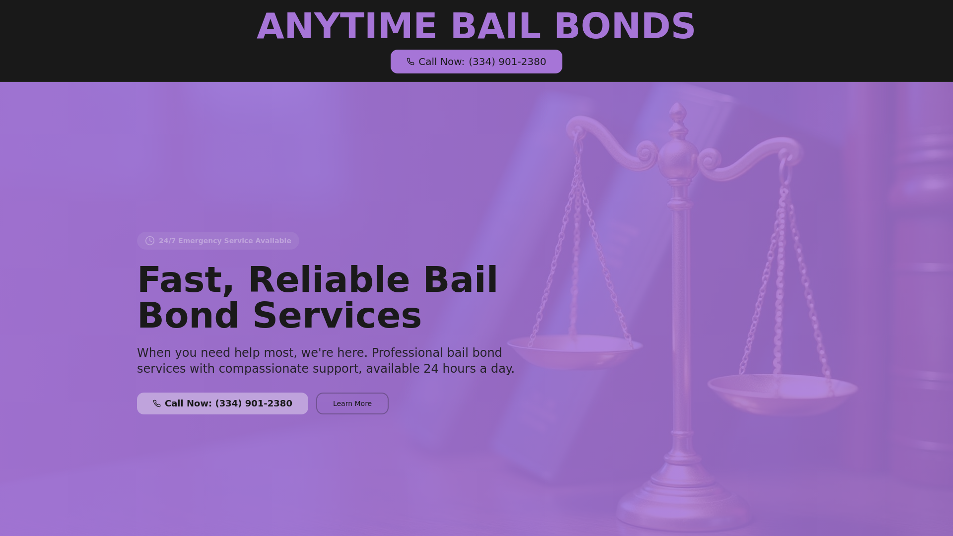 ANYTIME BAIL BONDS - 24/7 Emergency Bail Bond Services