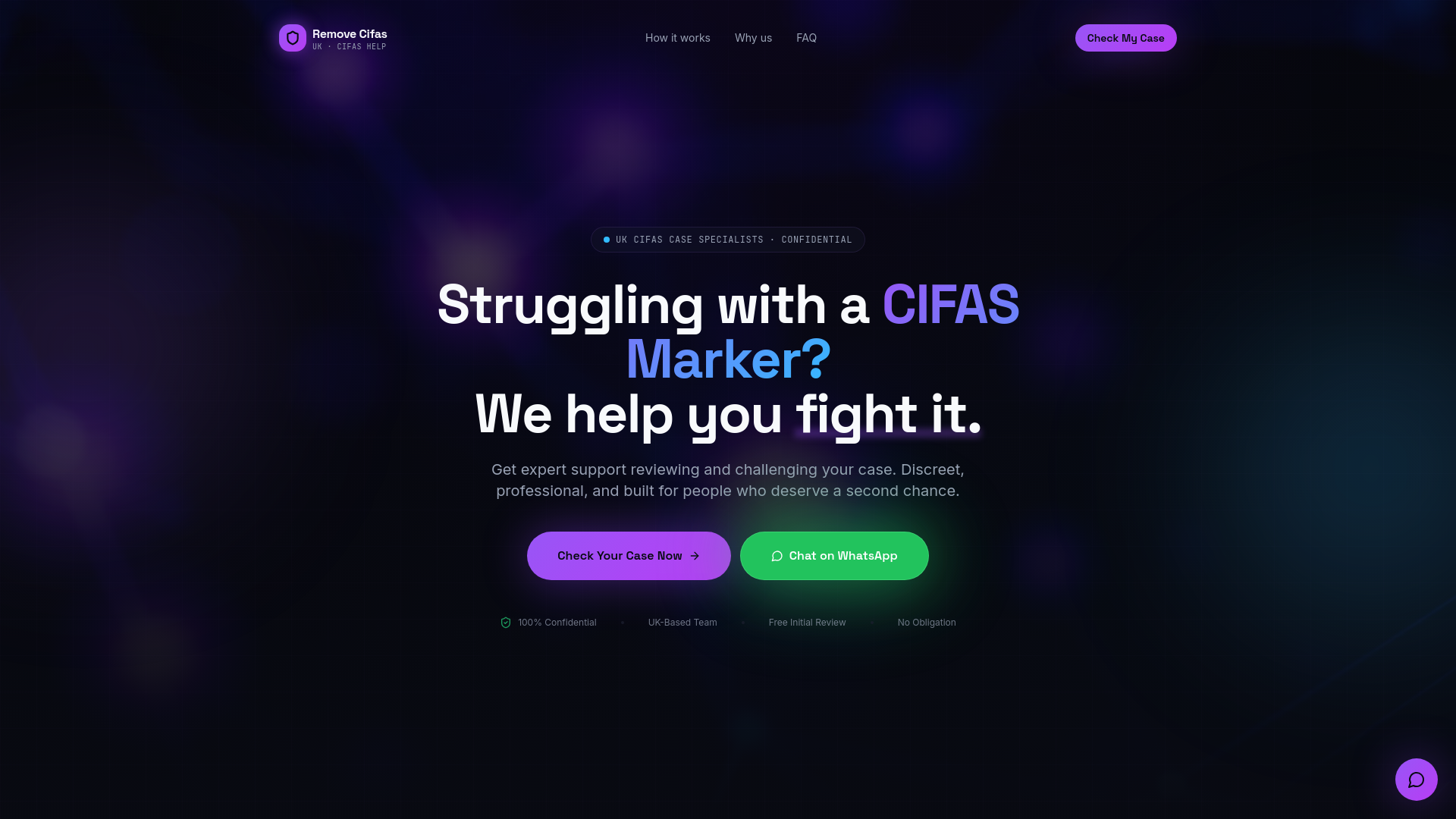 CIFAS Marker Help UK | Challenge & Review Your Case