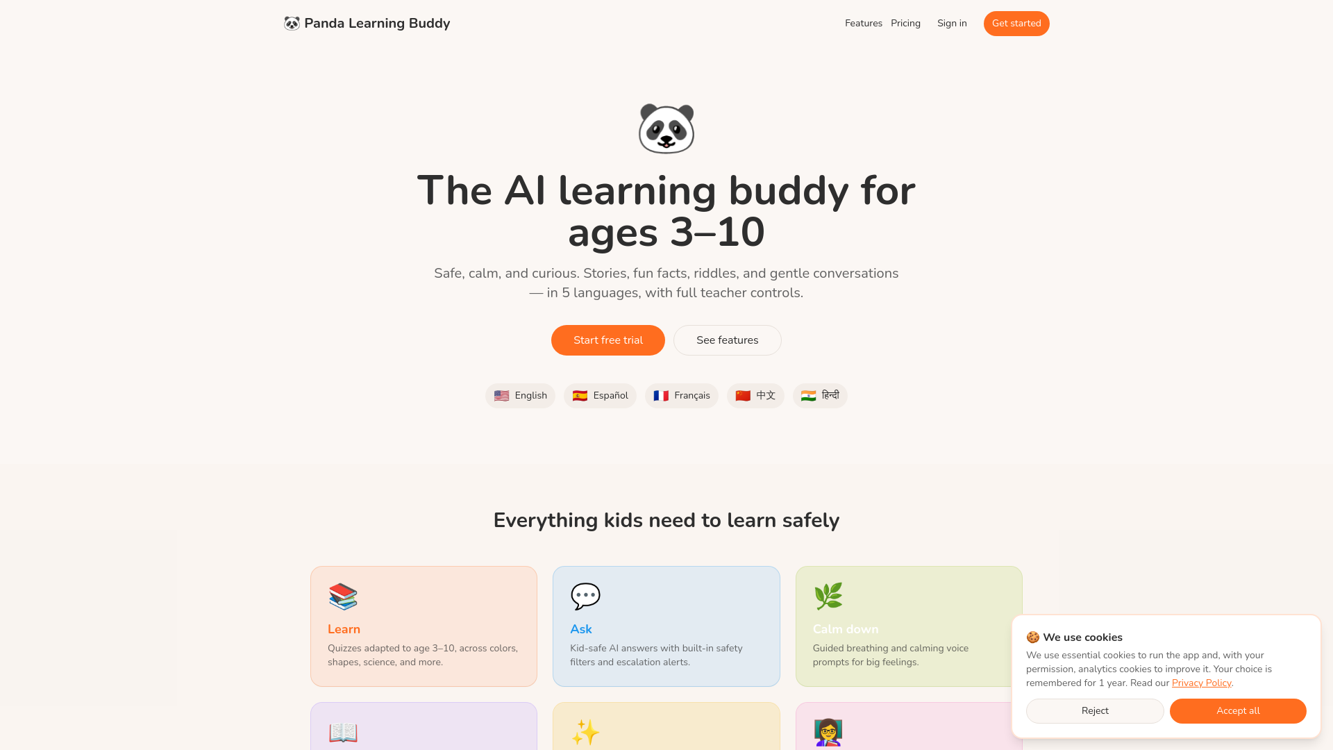 Panda Learning Buddy