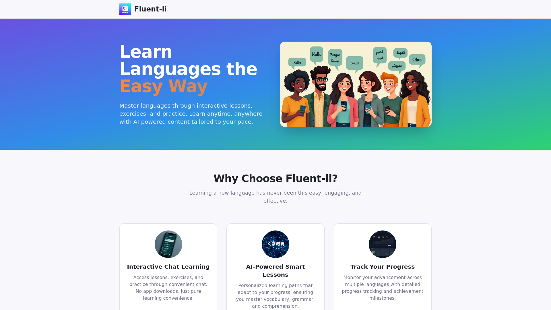 Fluent-li - Learn Languages via WhatsApp