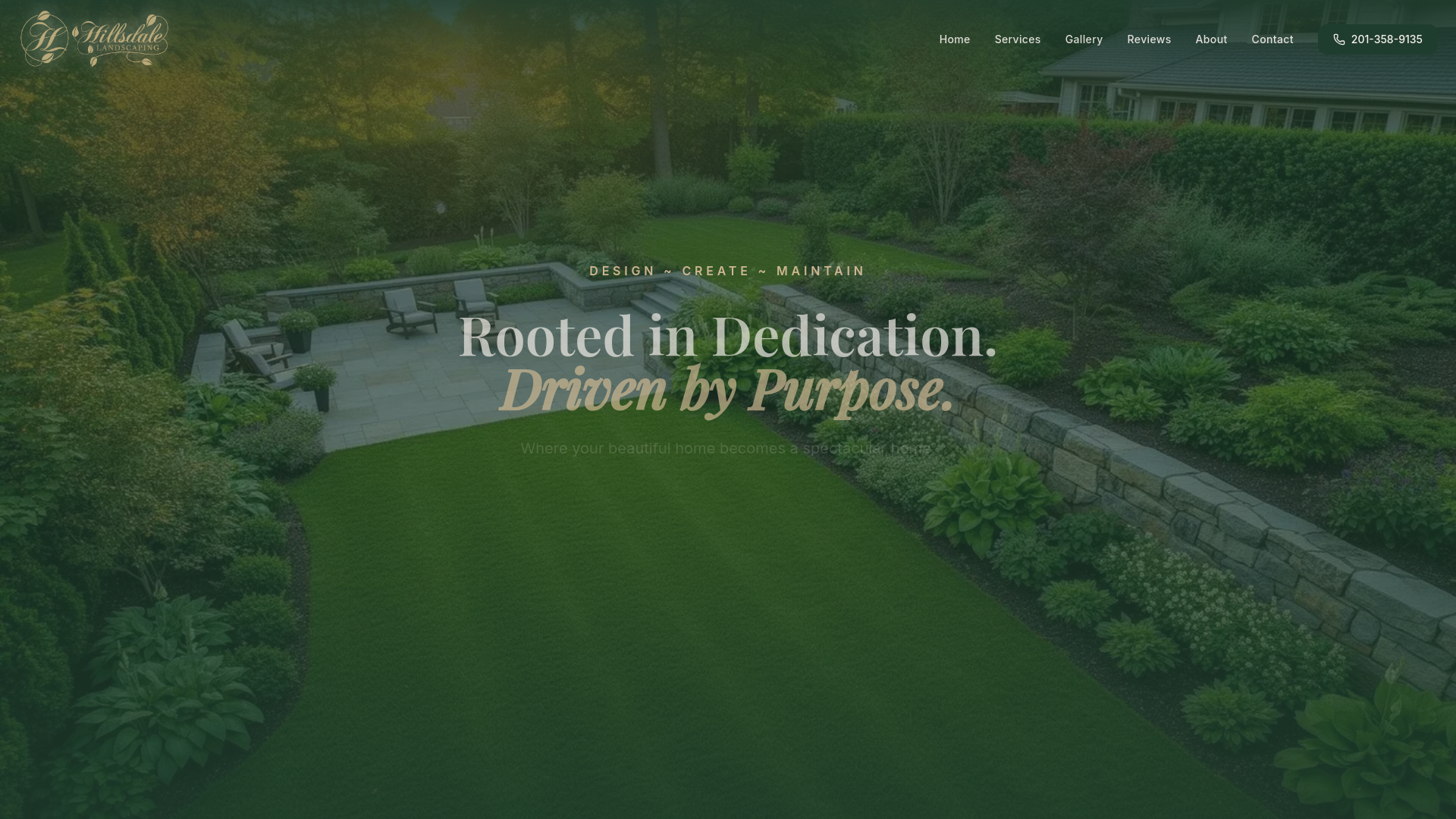 HILLSDALE LANDSCAPING logo