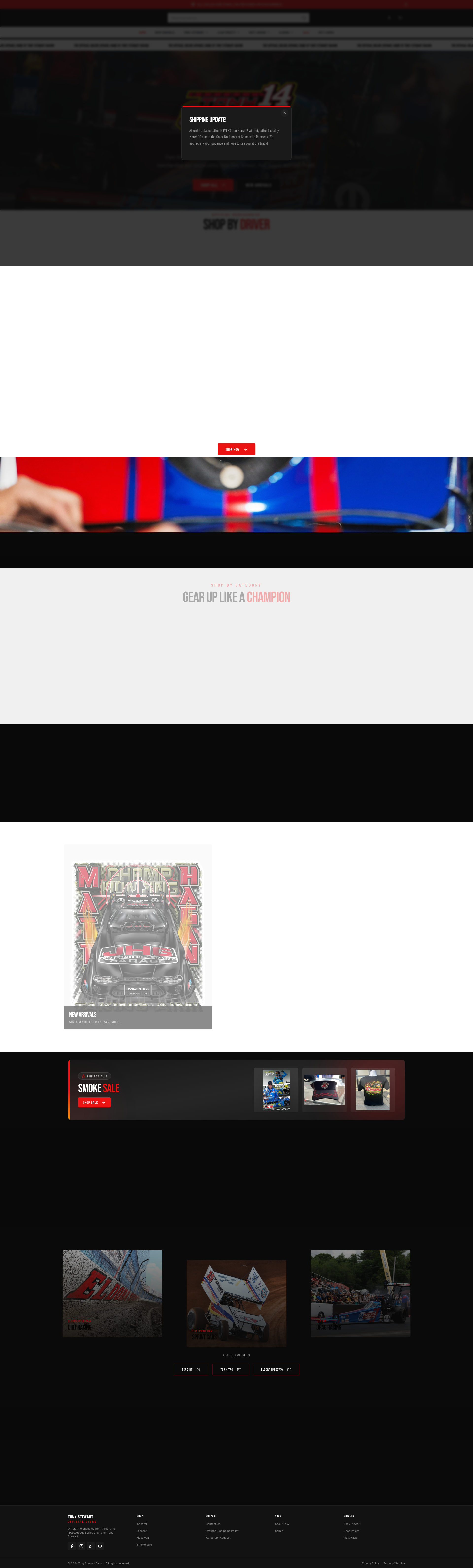 Tony Stewart Store | Official Racing Merchandise