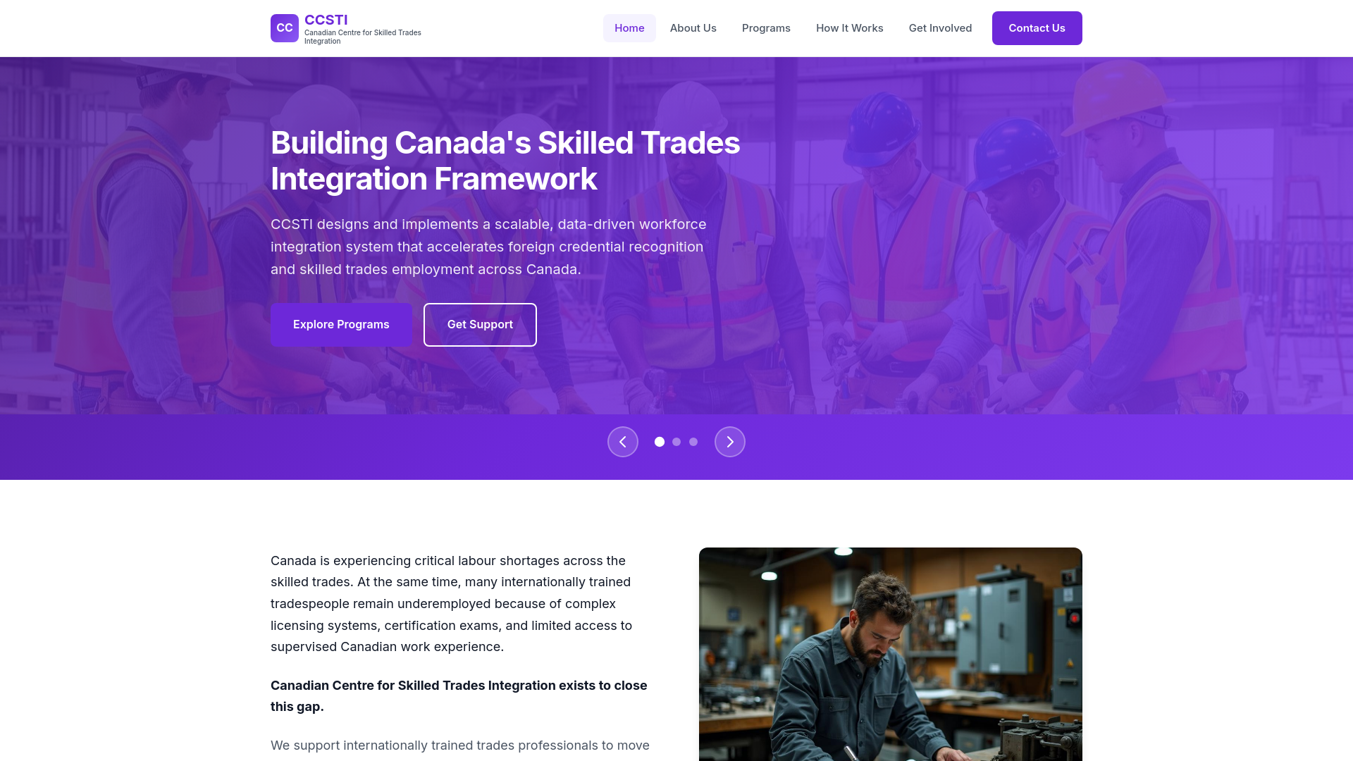 CCSTI - Canadian Centre for Skilled Trades Integration