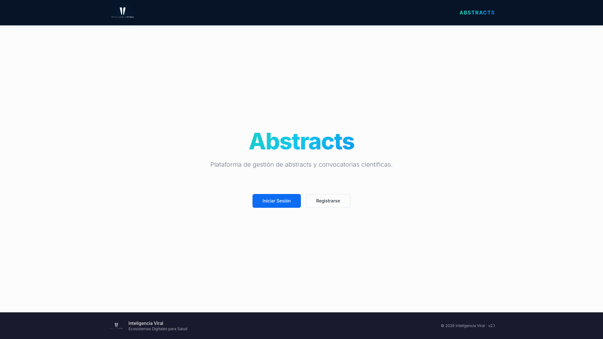 Inteligencia Viral Abstracts Platform