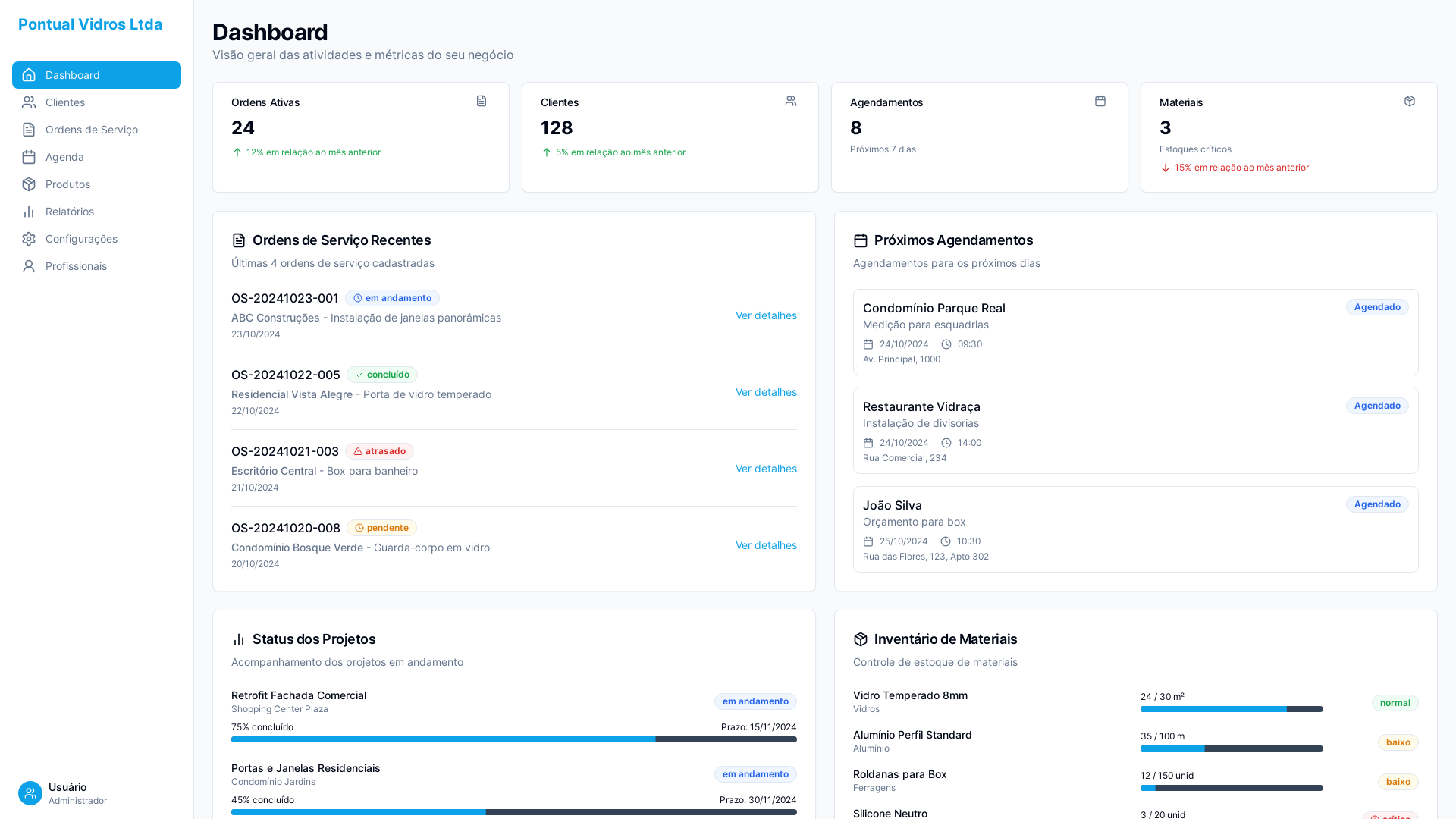 Professional Service Order Management Platform