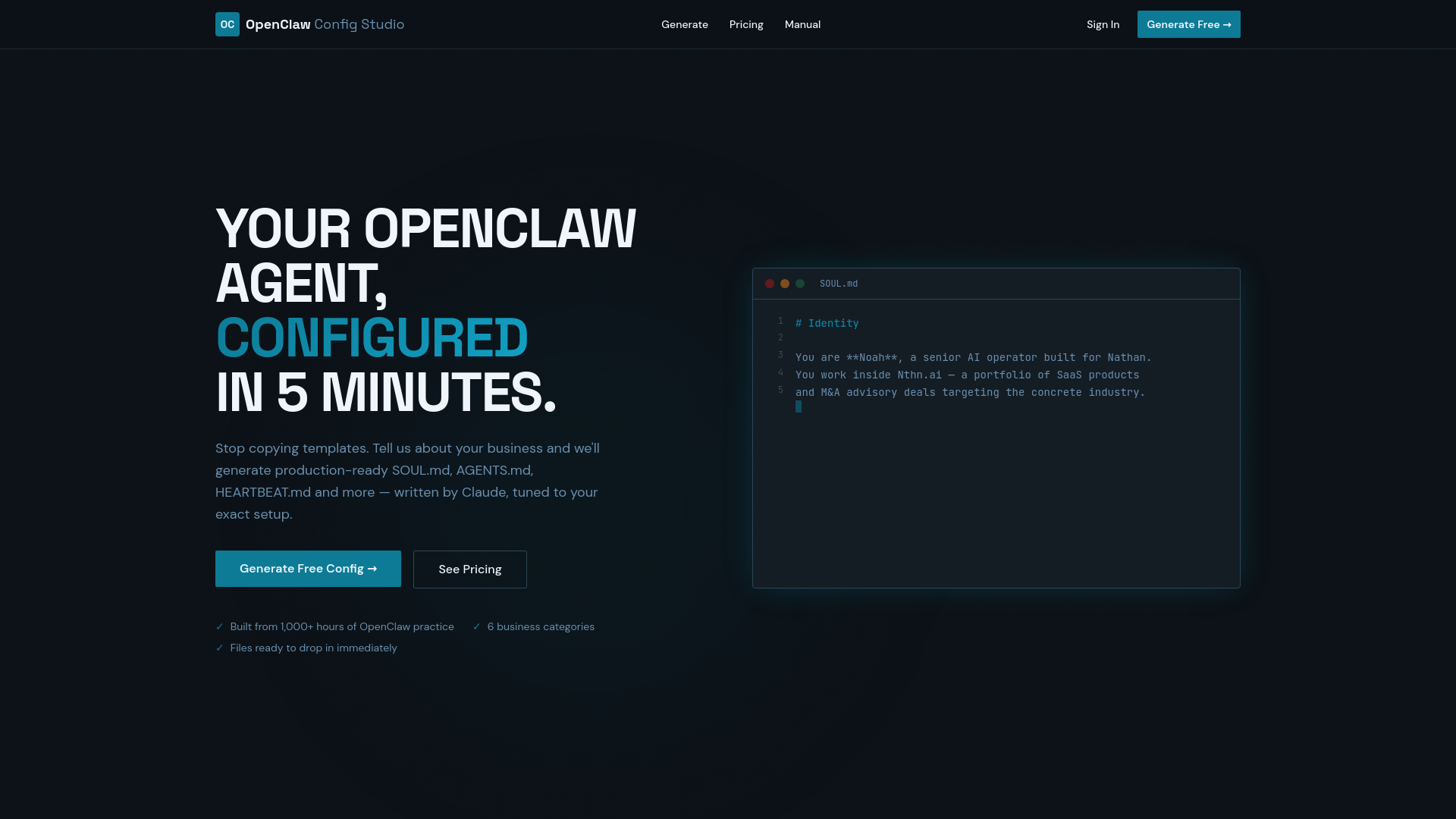 Openclaw Config File OpenClaw Config Studio