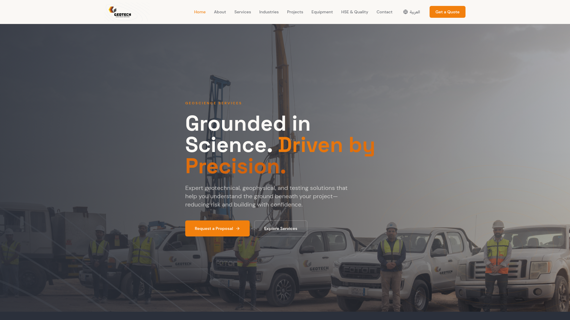 Geotechnical & Geophysical Services – GeoTech Saudi Arabia