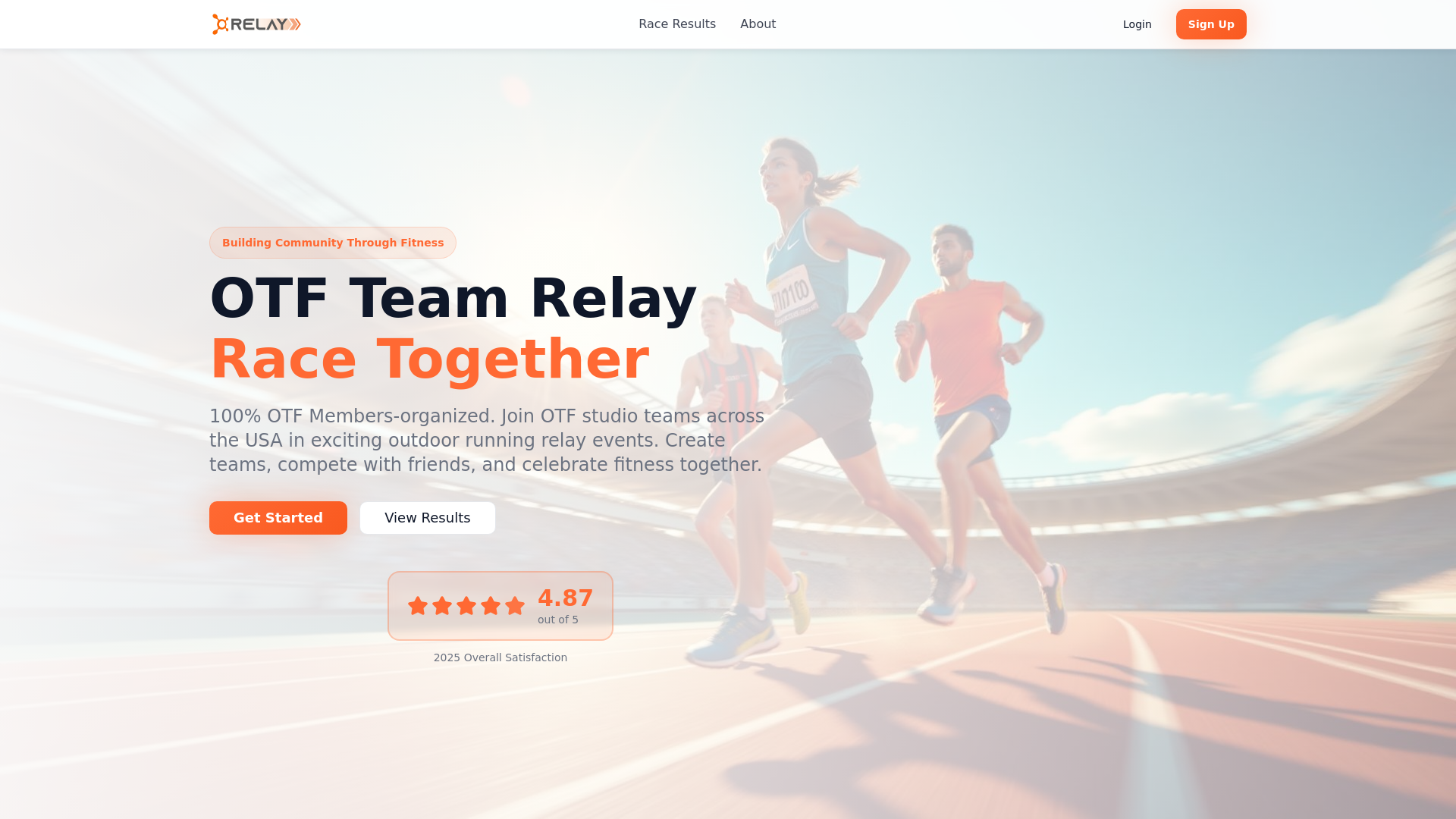 OTF Team Relay - Orangetheory Fitness Relay Racing