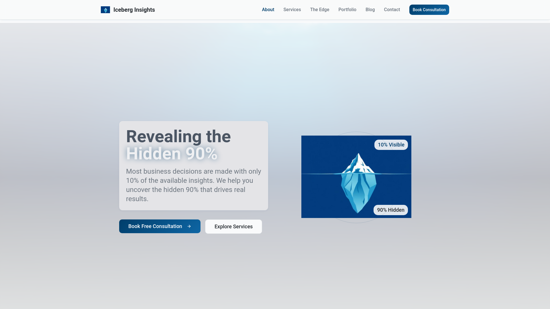 Iceberg Insights - Revealing the Hidden 90%