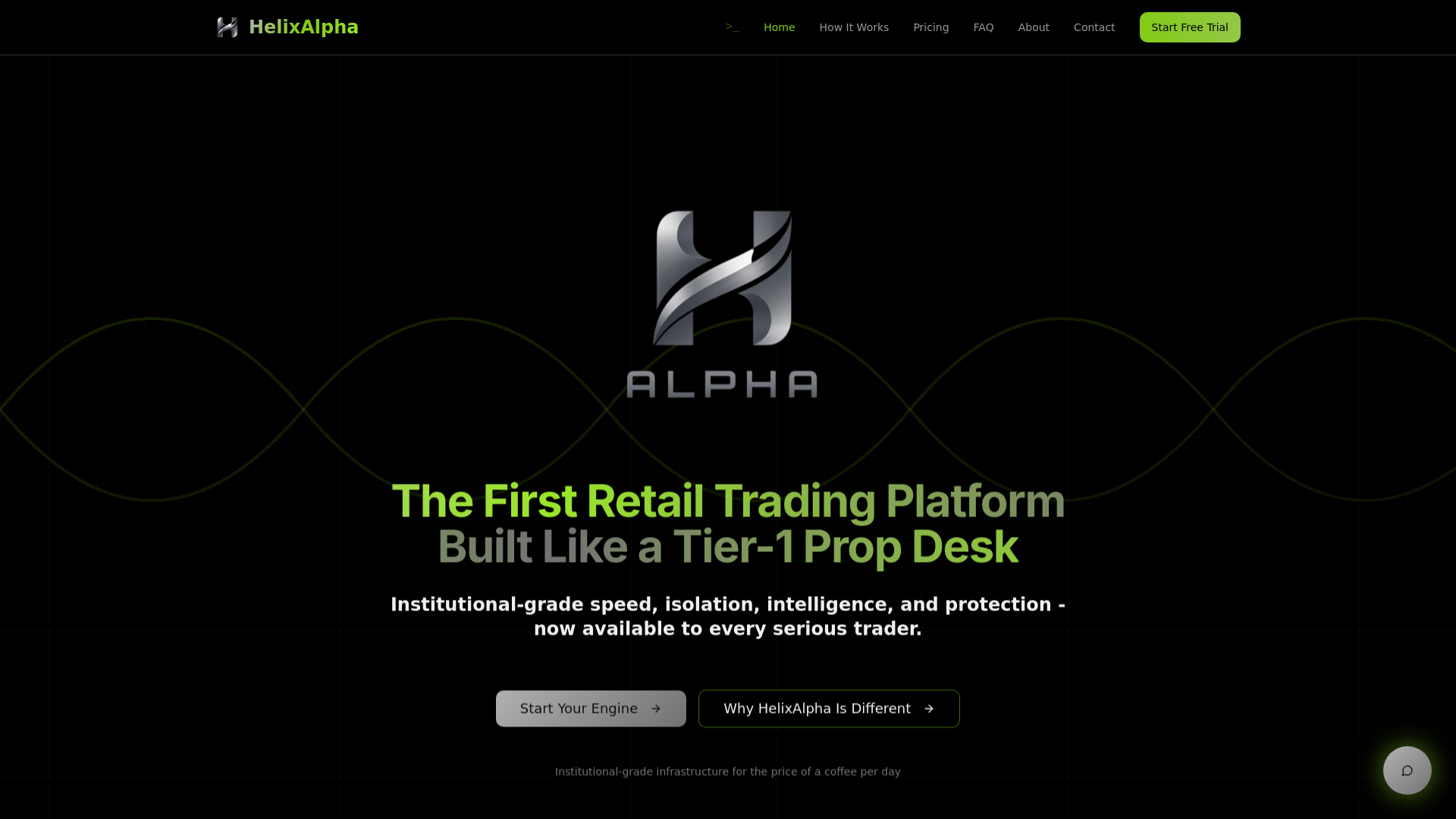 HelixAlpha - Institutional-Grade Crypto Trading Platform