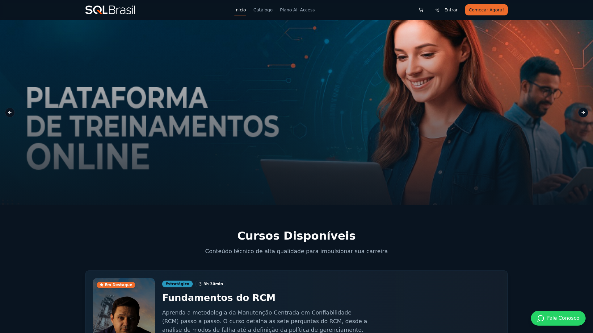 SQL Brasil Treinamentos - Plataforma de Cursos em RCM e Confiabilidade