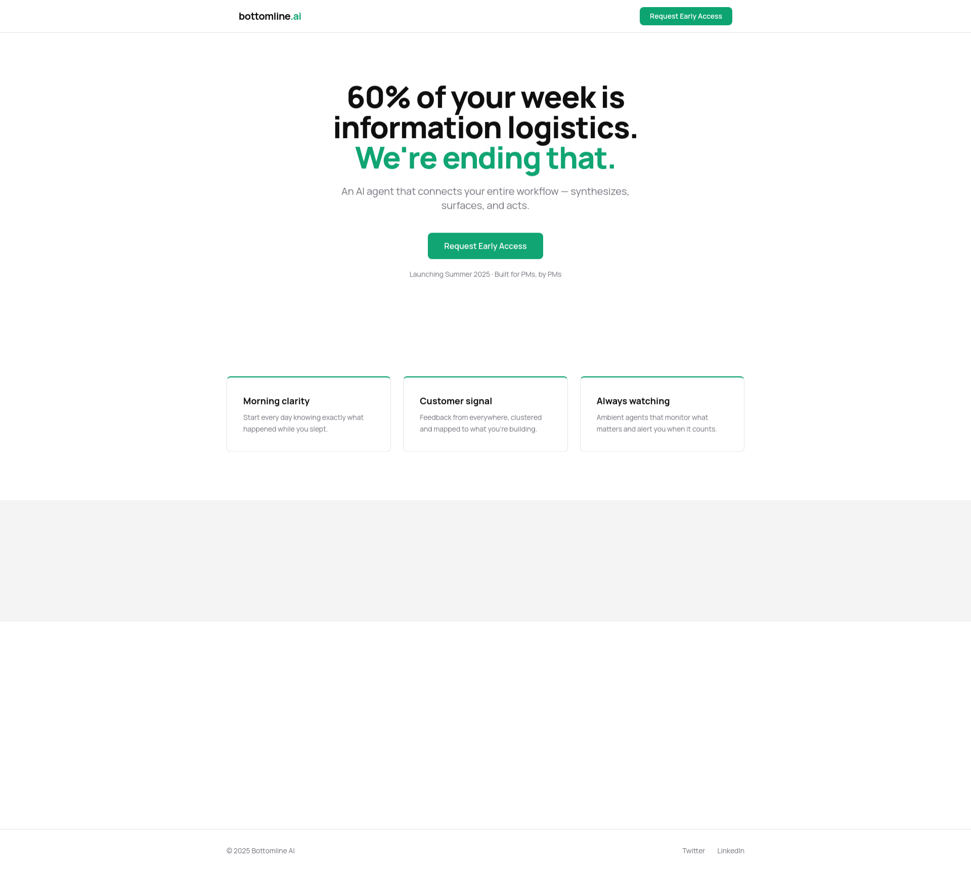 Bottomline — The AI Agent for Product Managers