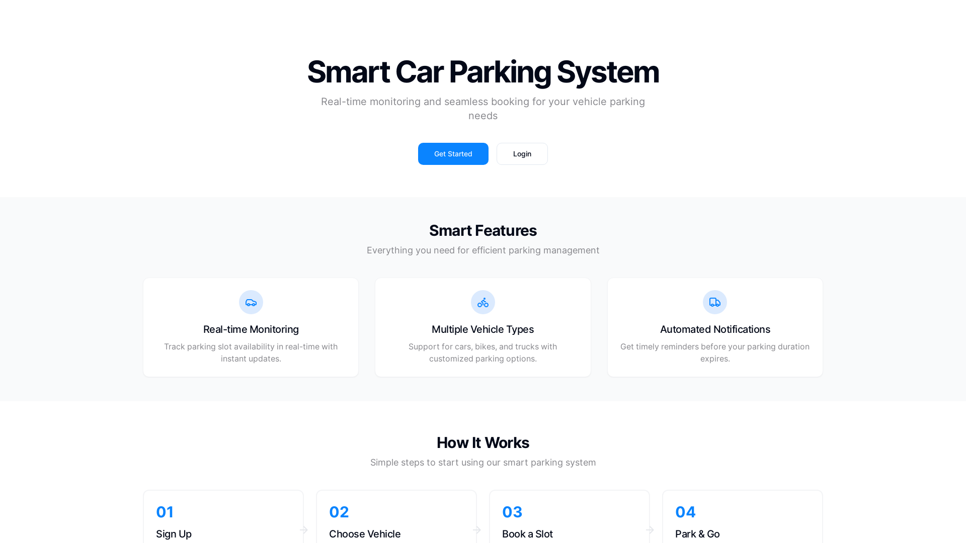 Advanced Parking & Facility Management App