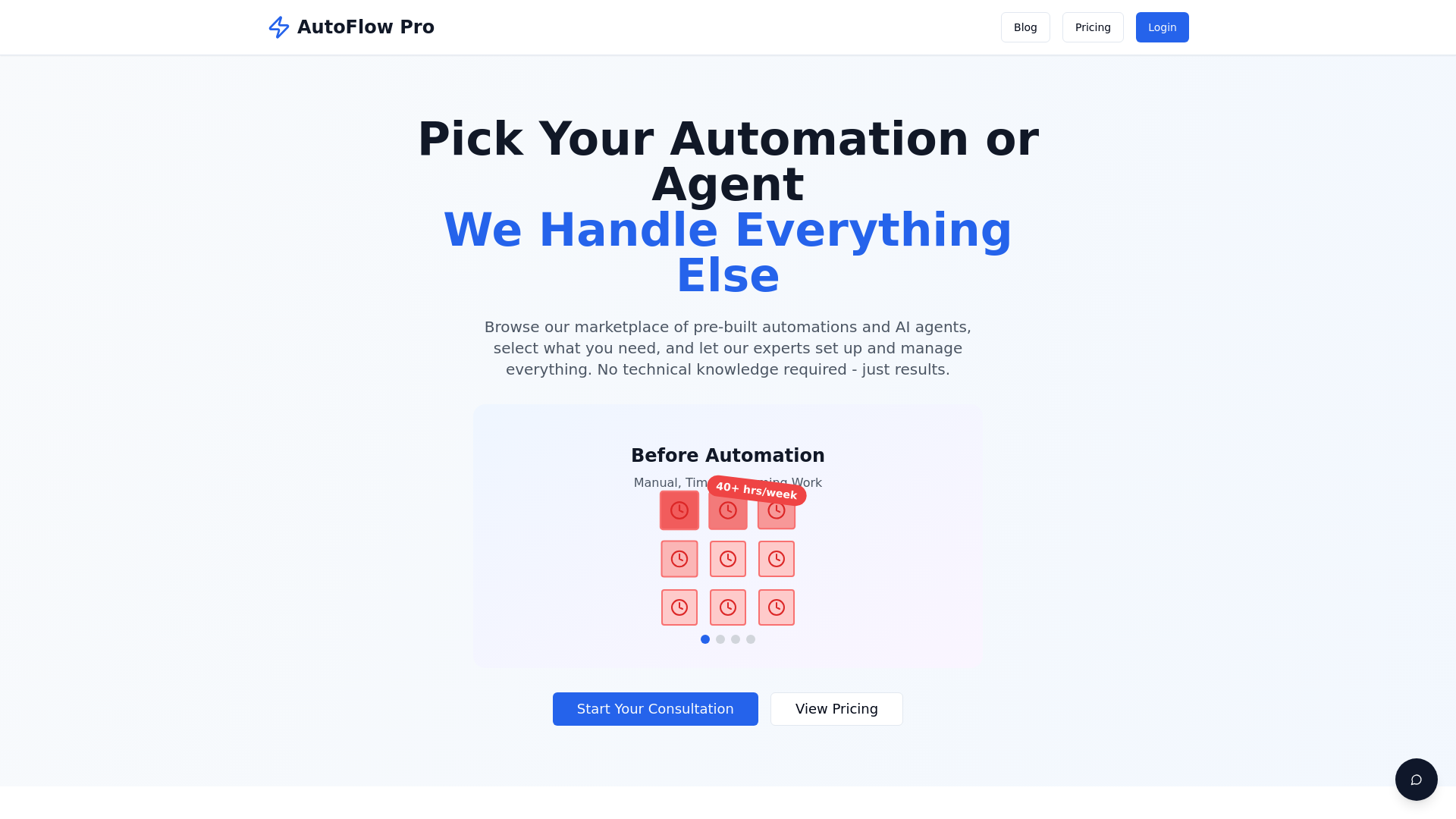 AutoFlow Pro - Business Automation Consulting & Managed Services