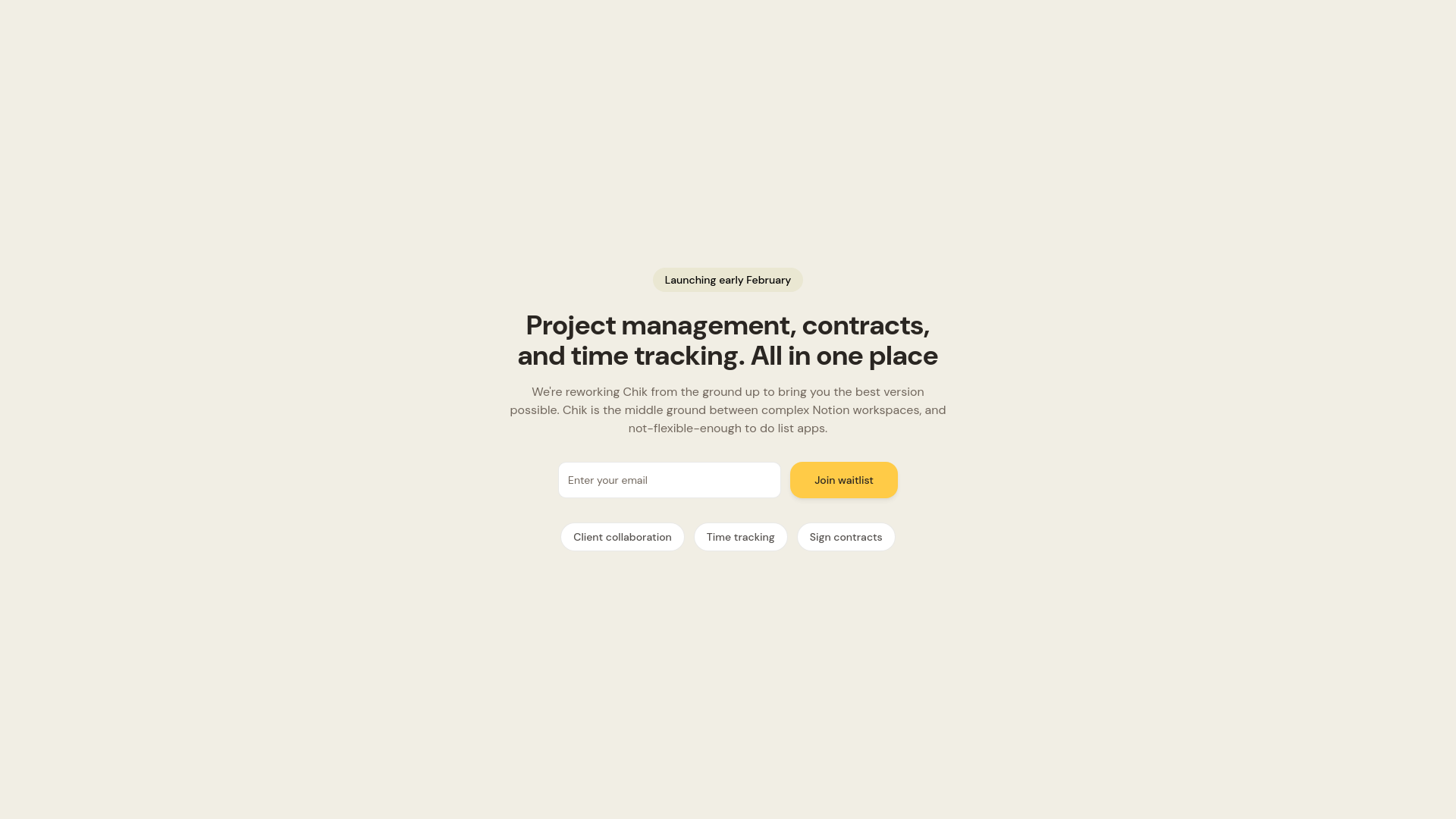 Chik Project Management Made Simple logo