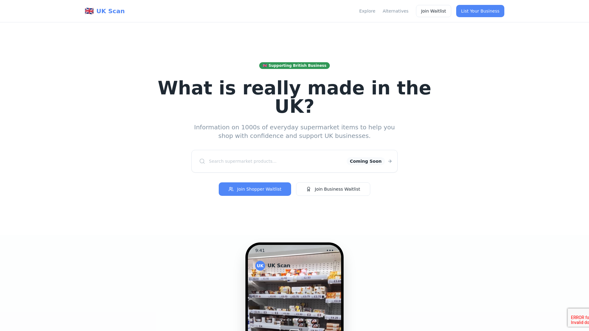 Made in the UK - Support Local British Products